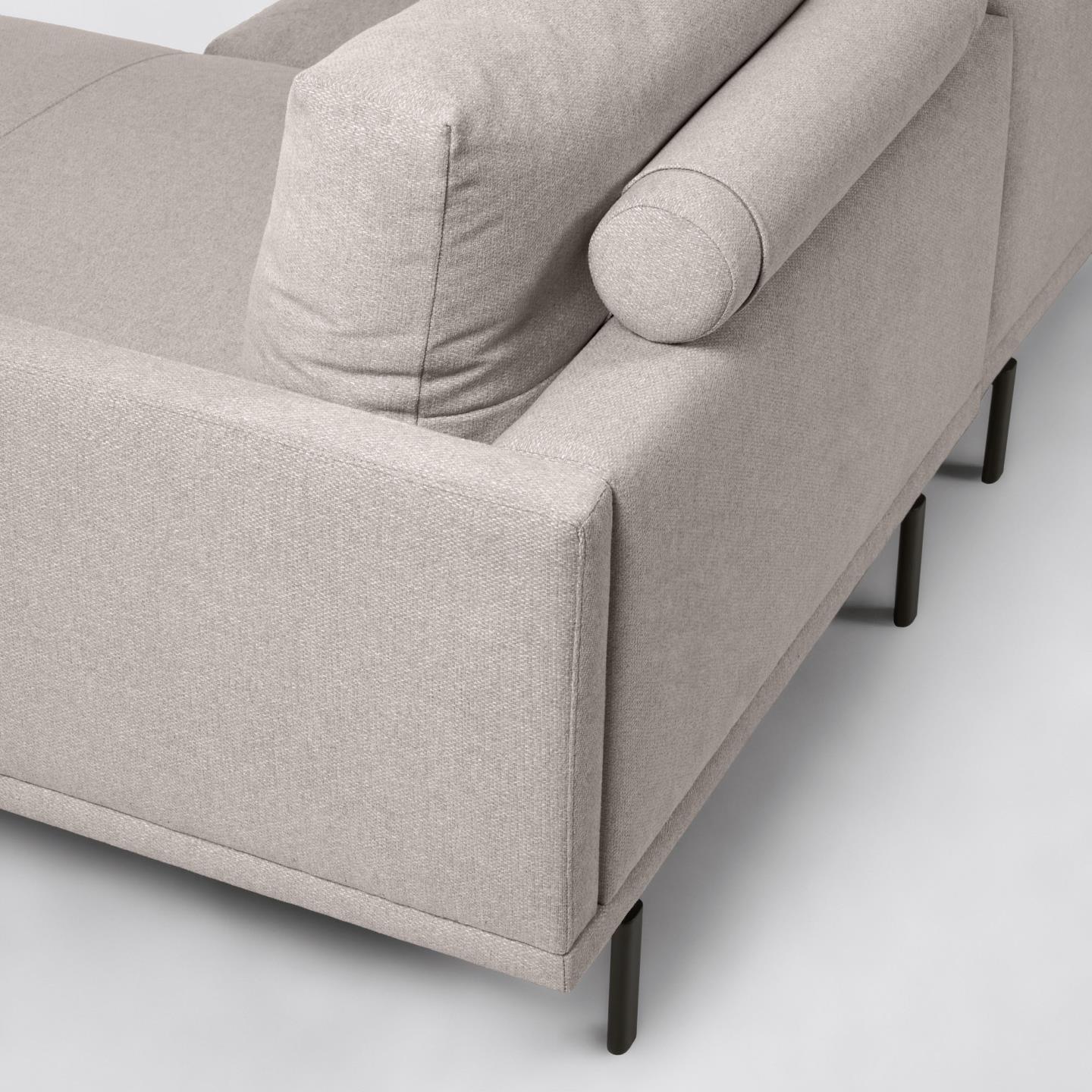 Narożnik prawostronny 4-osobowy GALENE beżowy La Forma Eye on Design