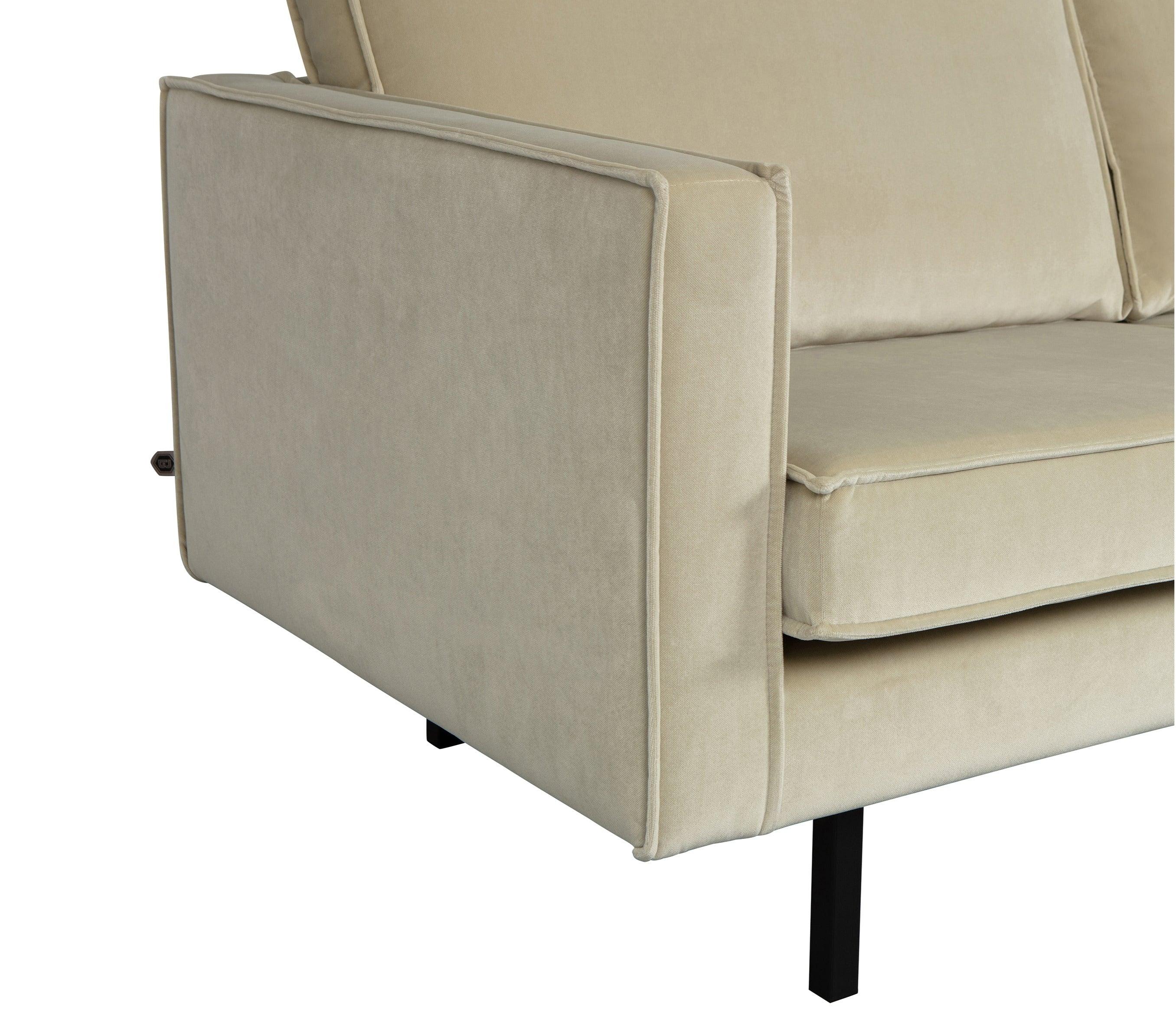 Narożnik prawostronny aksamitny RODEO pistacjowy Be Pure Eye on Design