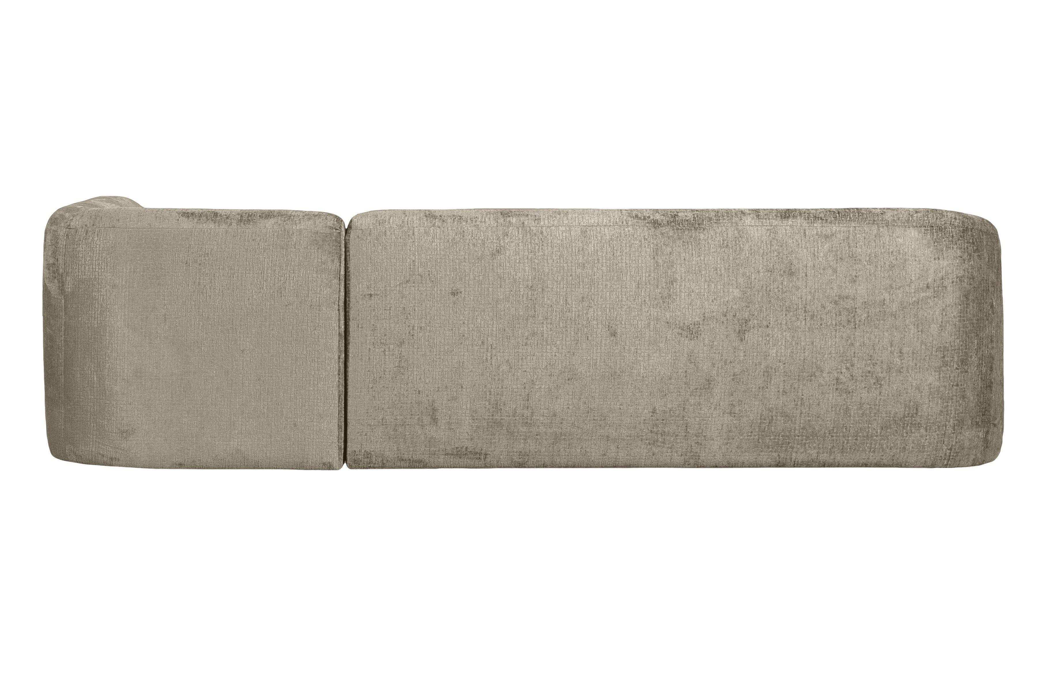 Narożnik prawostronny aksamitny SLOPING beżowy Be Pure Eye on Design