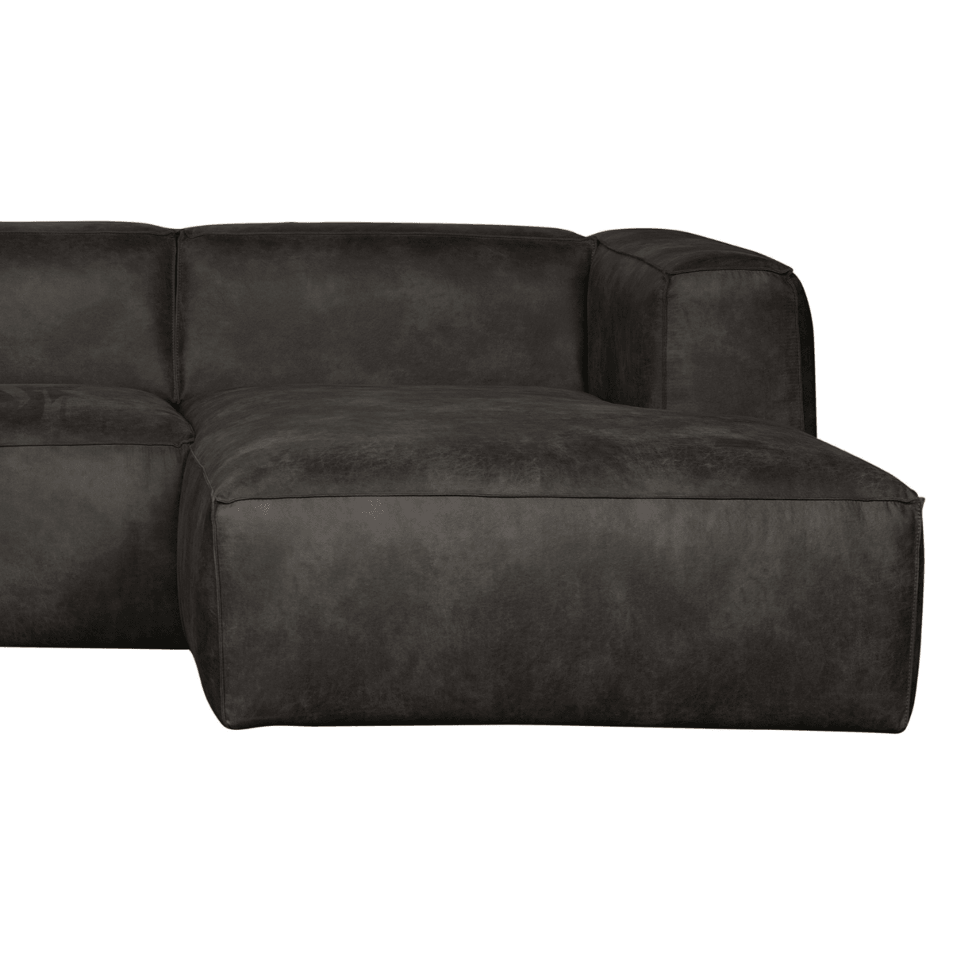 Narożnik prawostronny BEAN czarna ekoskóra Woood Eye on Design