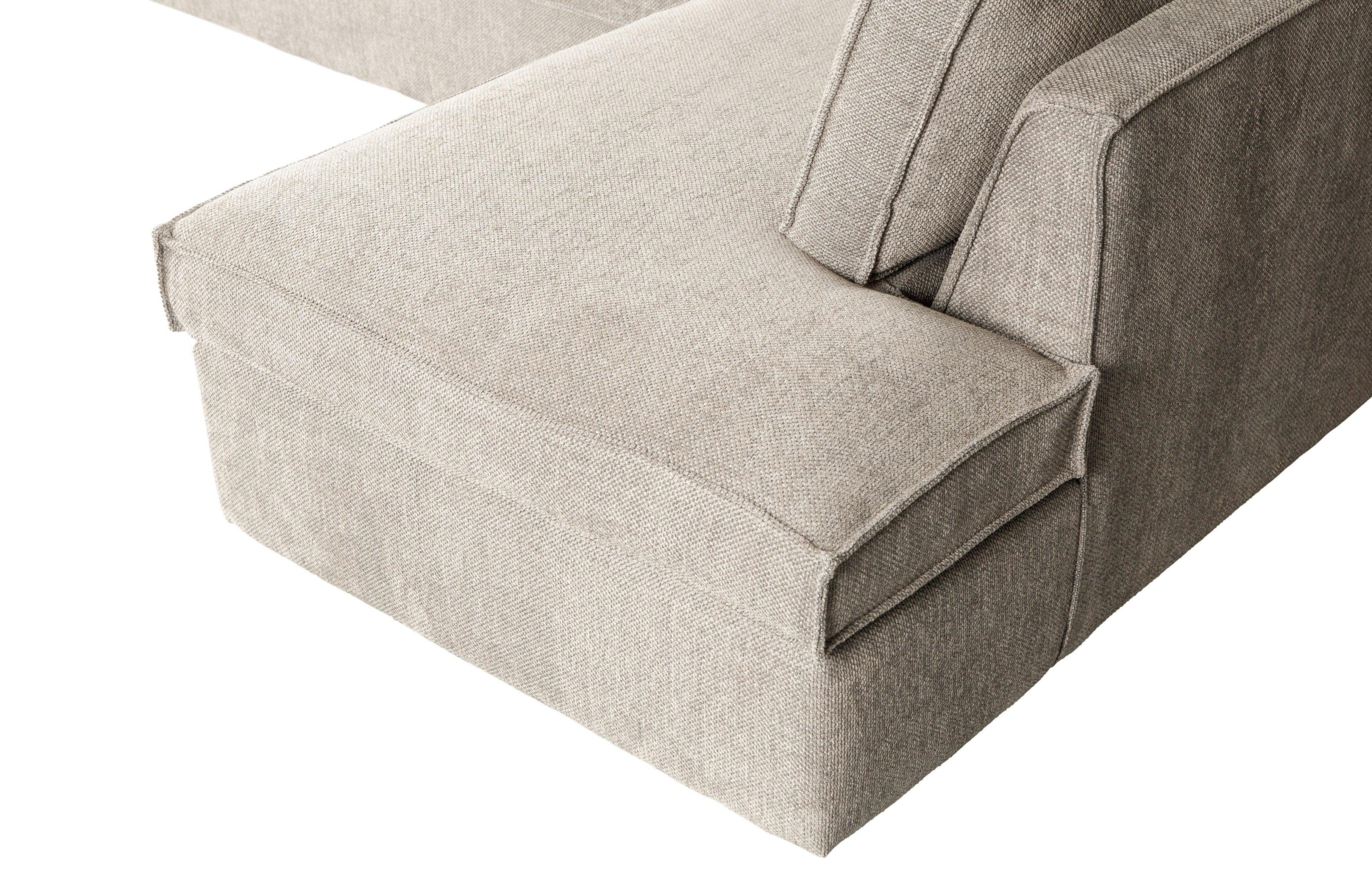 Narożnik prawostronny FREDDIE beżowy Woood Eye on Design