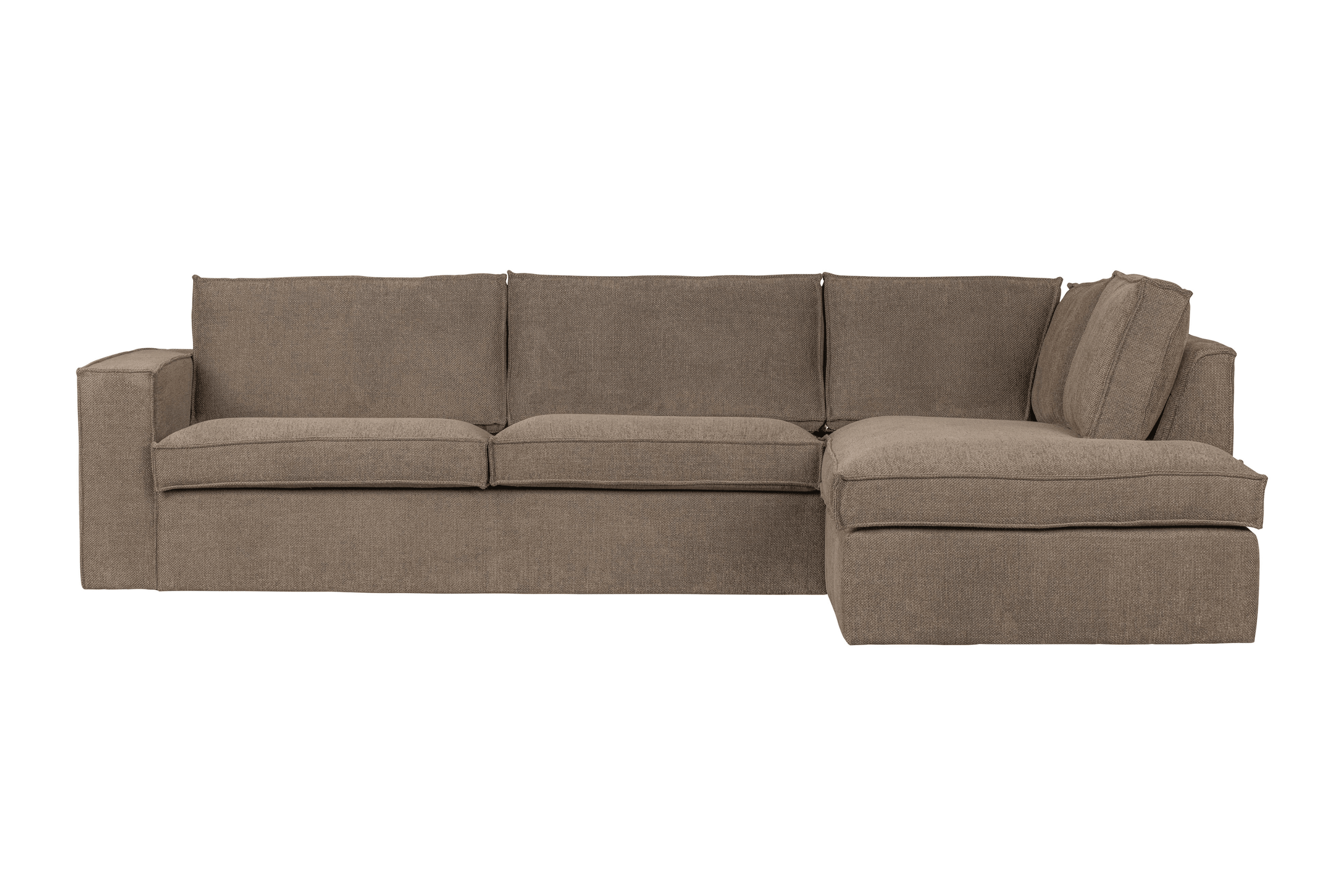 Narożnik prawostronny FREDDIE jasnobrązowy Woood Eye on Design