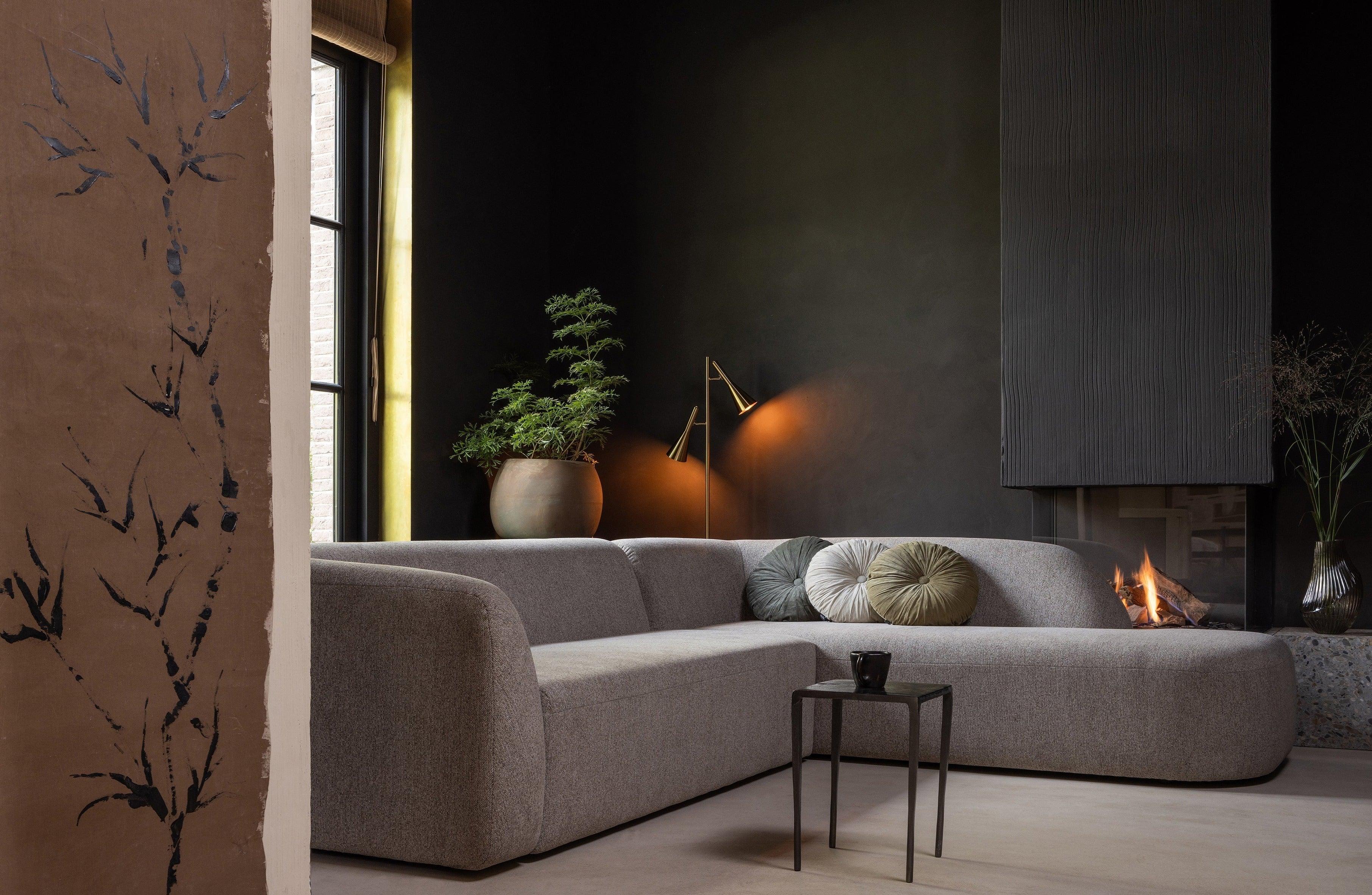 Narożnik prawostronny SLOPING melanż beżowy Be Pure Eye on Design