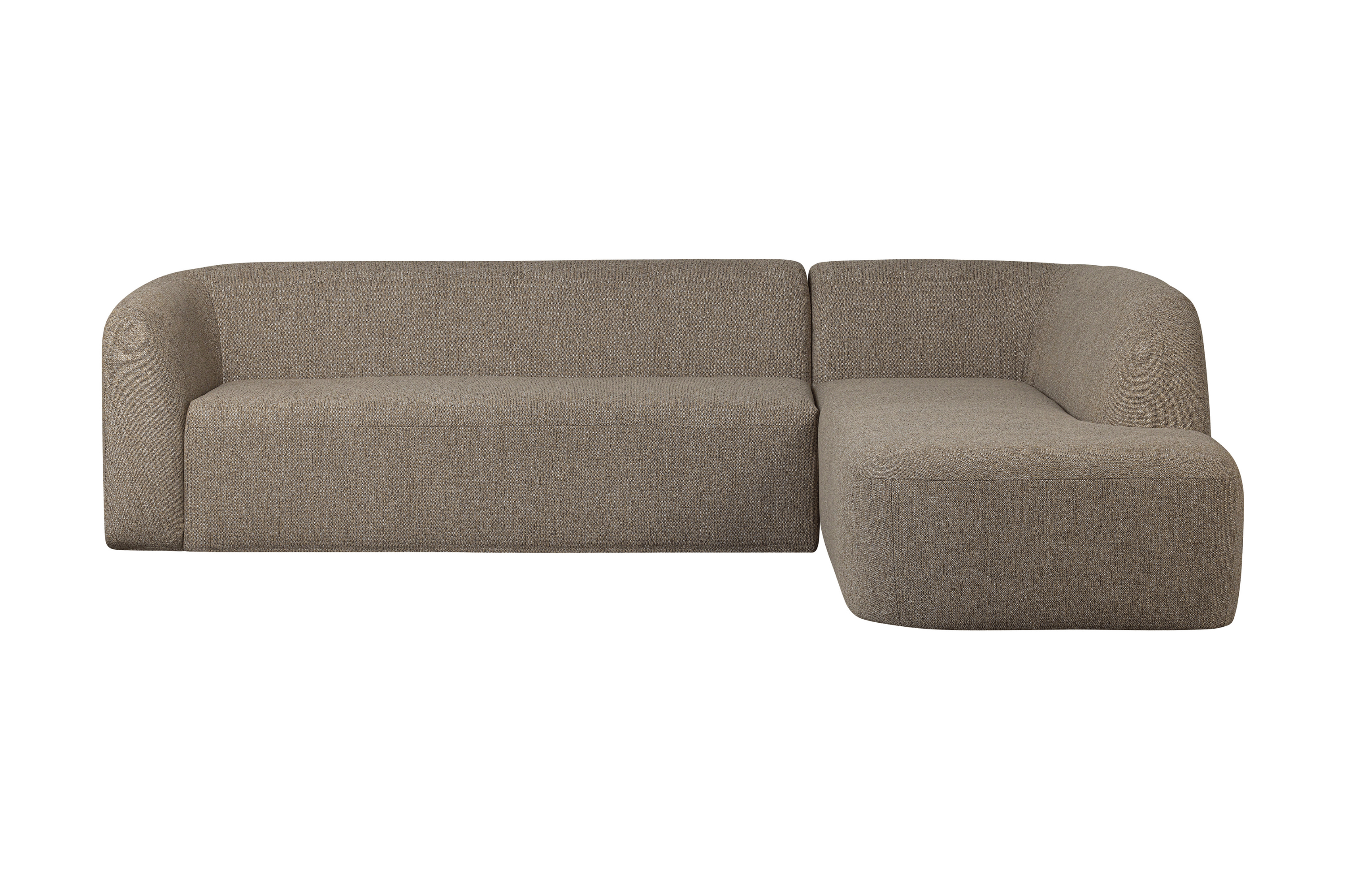 Narożnik prawostronny SLOPING melanż brązowy Be Pure Eye on Design