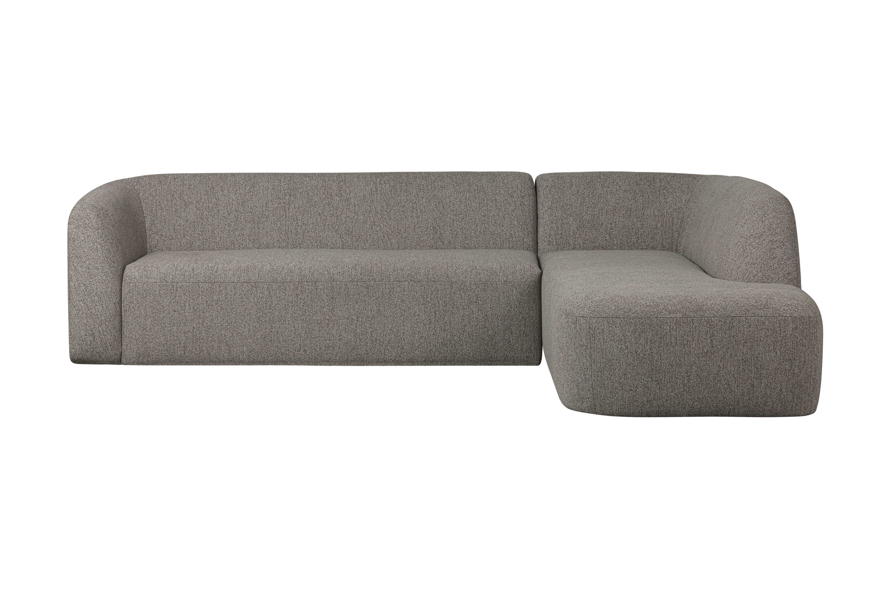 Narożnik prawostronny SLOPING melanż szary Be Pure Eye on Design