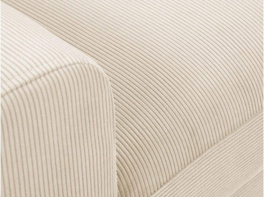 Narożnik prawostronny sztruksowy z funkcją spania KYOTO beżowy Cosmopolitan Design Eye on Design