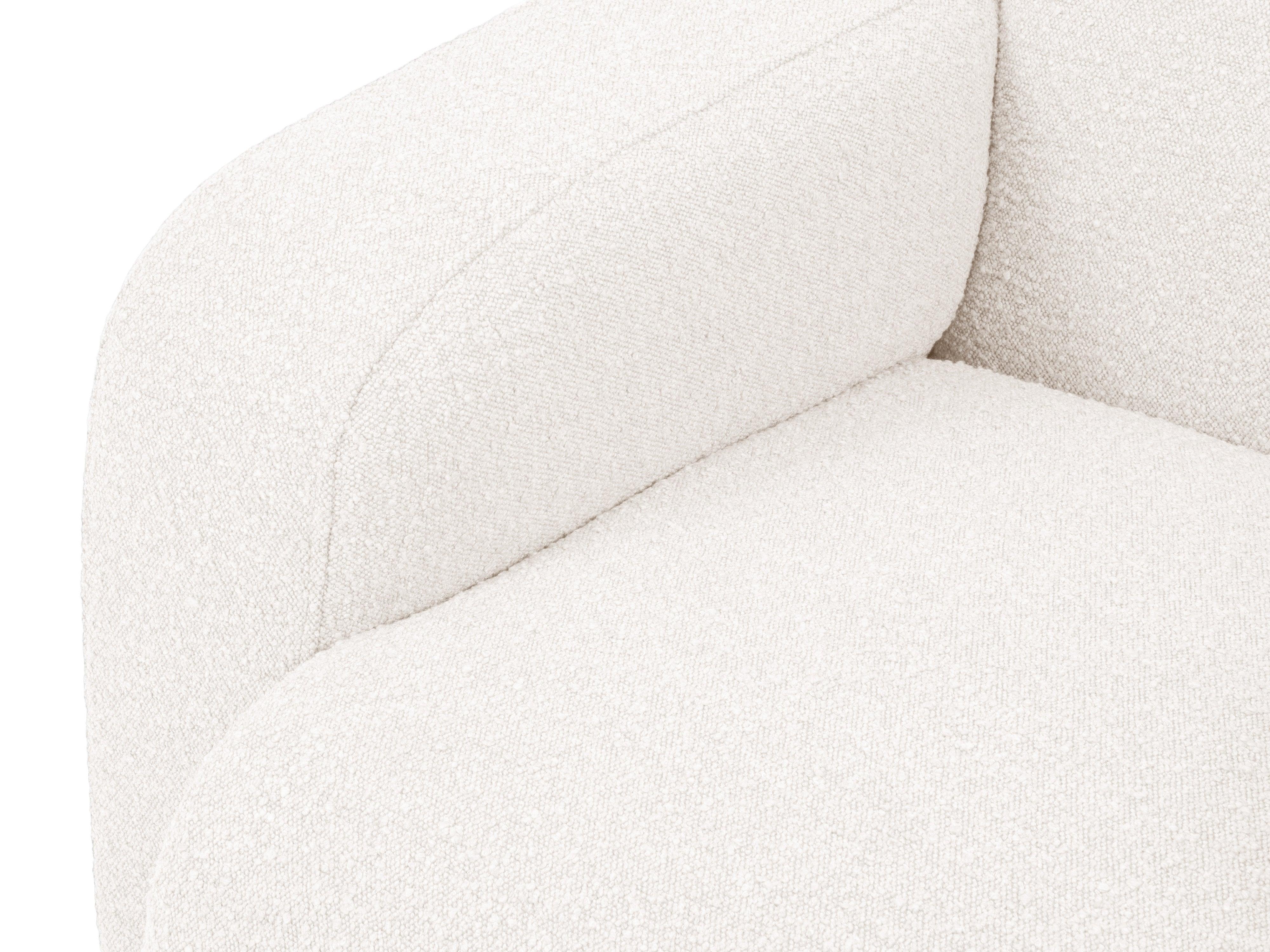 Narożnik prawostronny w tkaninie boucle 6-osobowy LOLA biały Windsor & Co Eye on Design