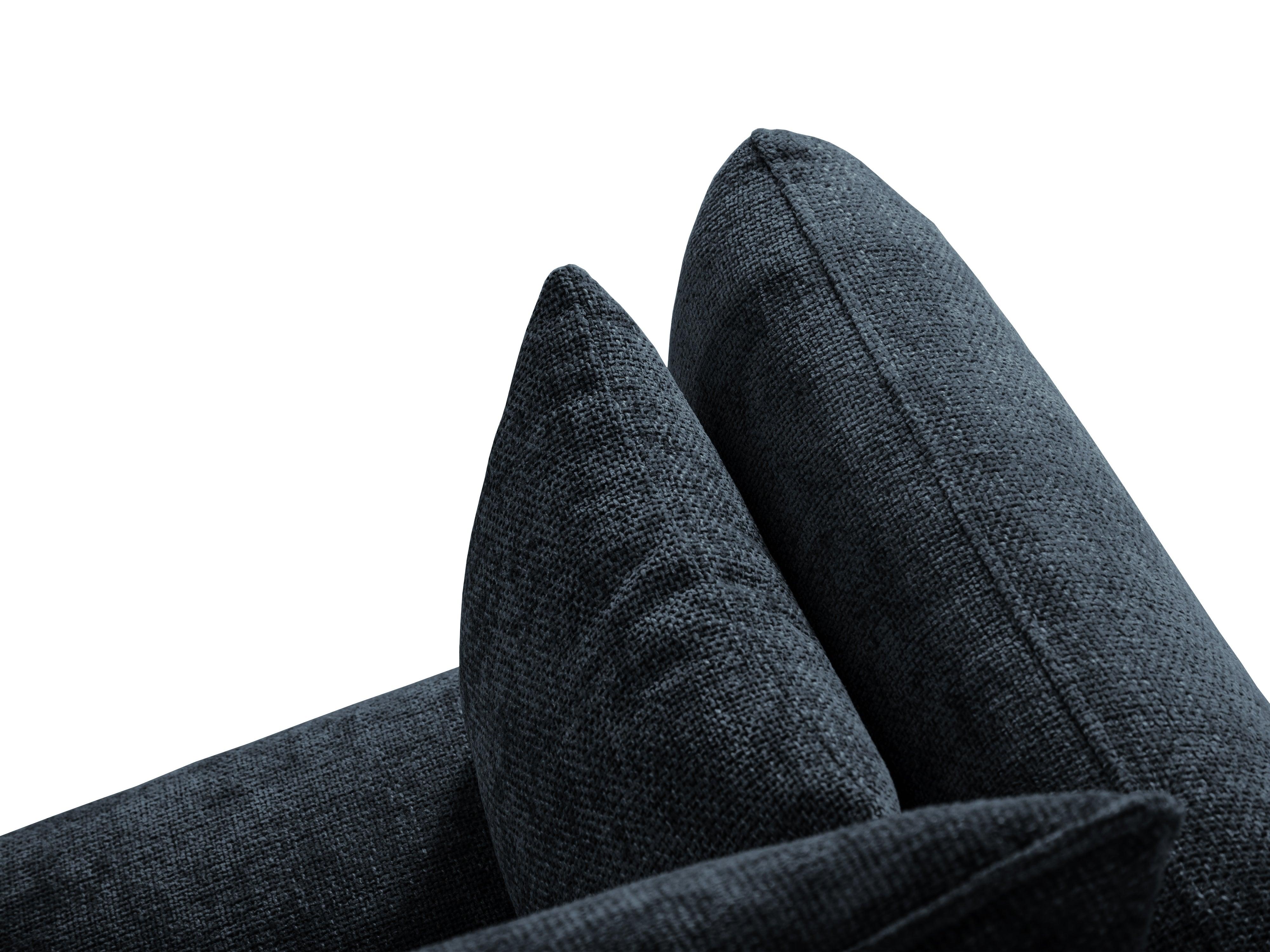 Narożnik prawostronny z funkcją spania MATERA granatowy szenil Cosmopolitan Design Eye on Design