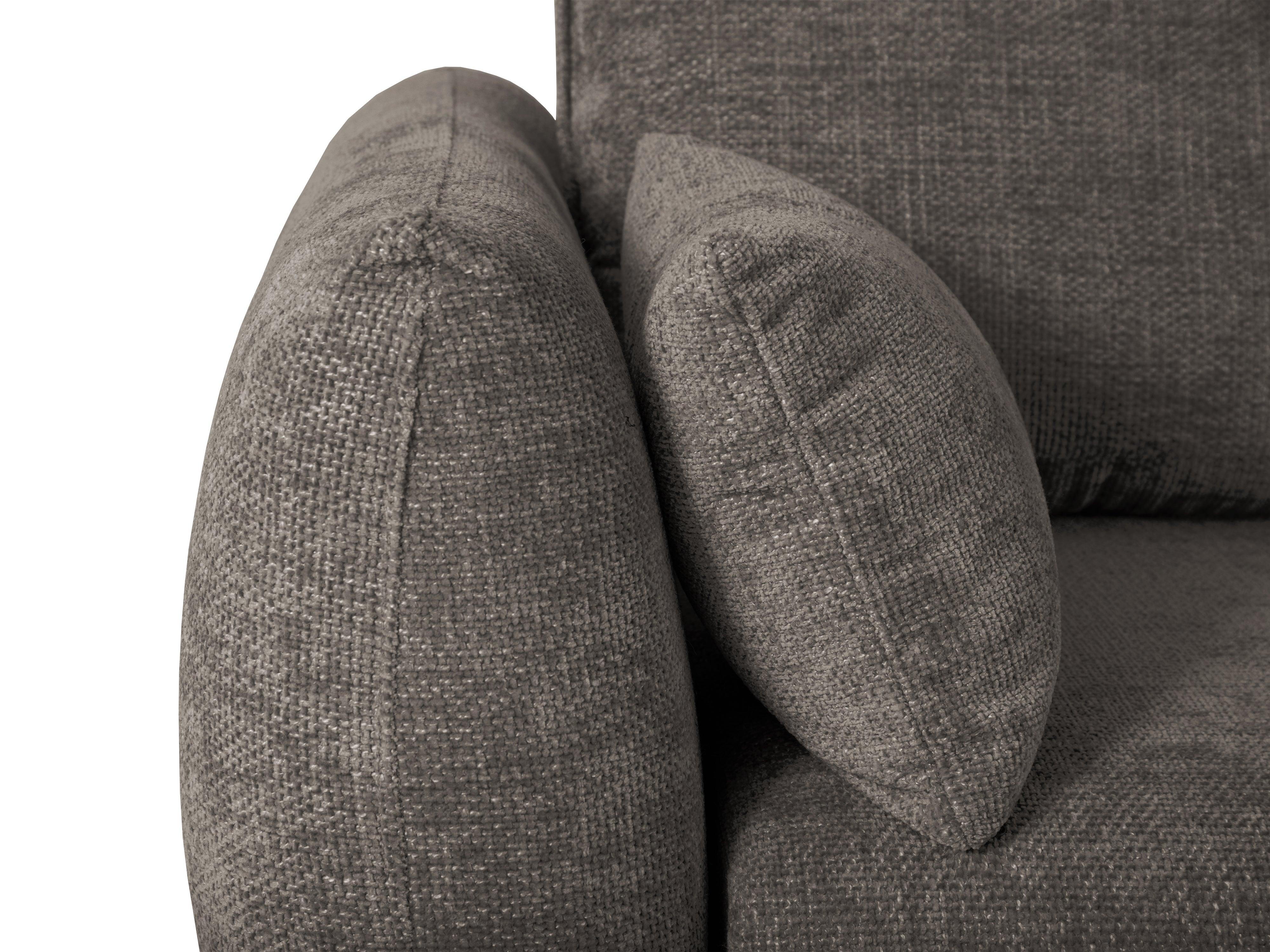 Narożnik prawostronny z funkcją spania MATERA szary szenil Cosmopolitan Design Eye on Design