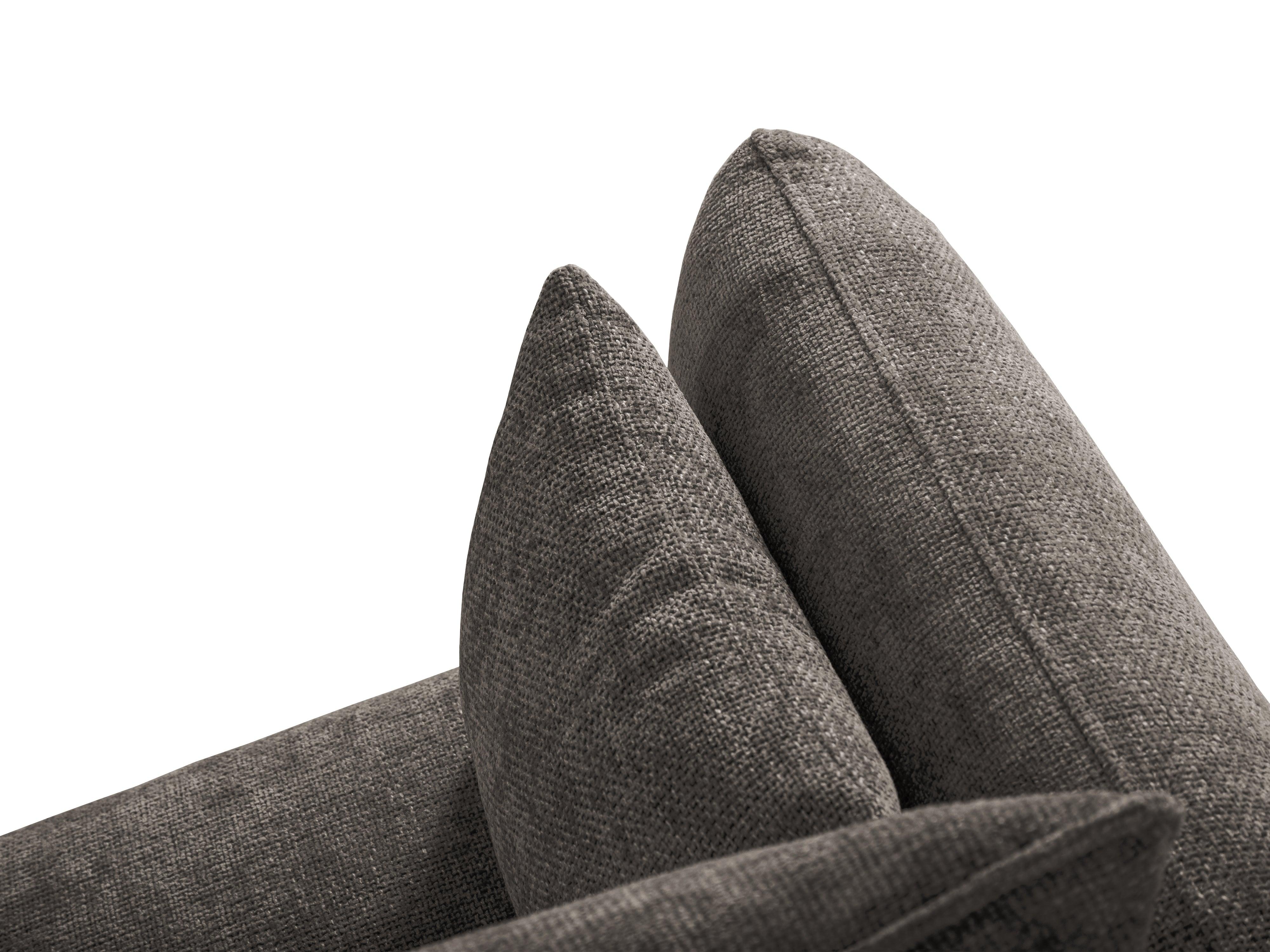 Narożnik prawostronny z funkcją spania MATERA szary szenil Cosmopolitan Design Eye on Design