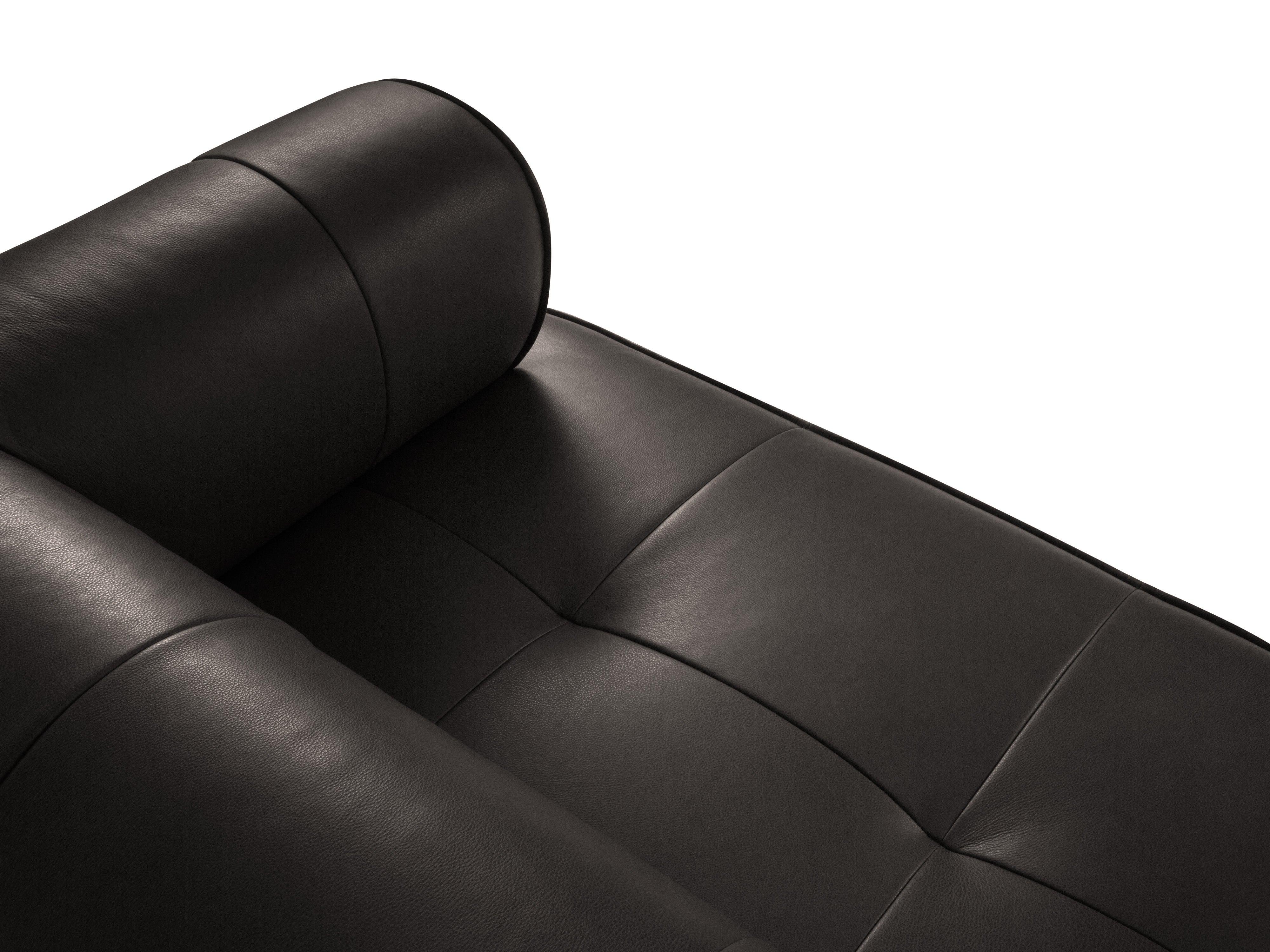 Narożnik skórzany lewostronny LILY czarny Maison Heritage Eye on Design