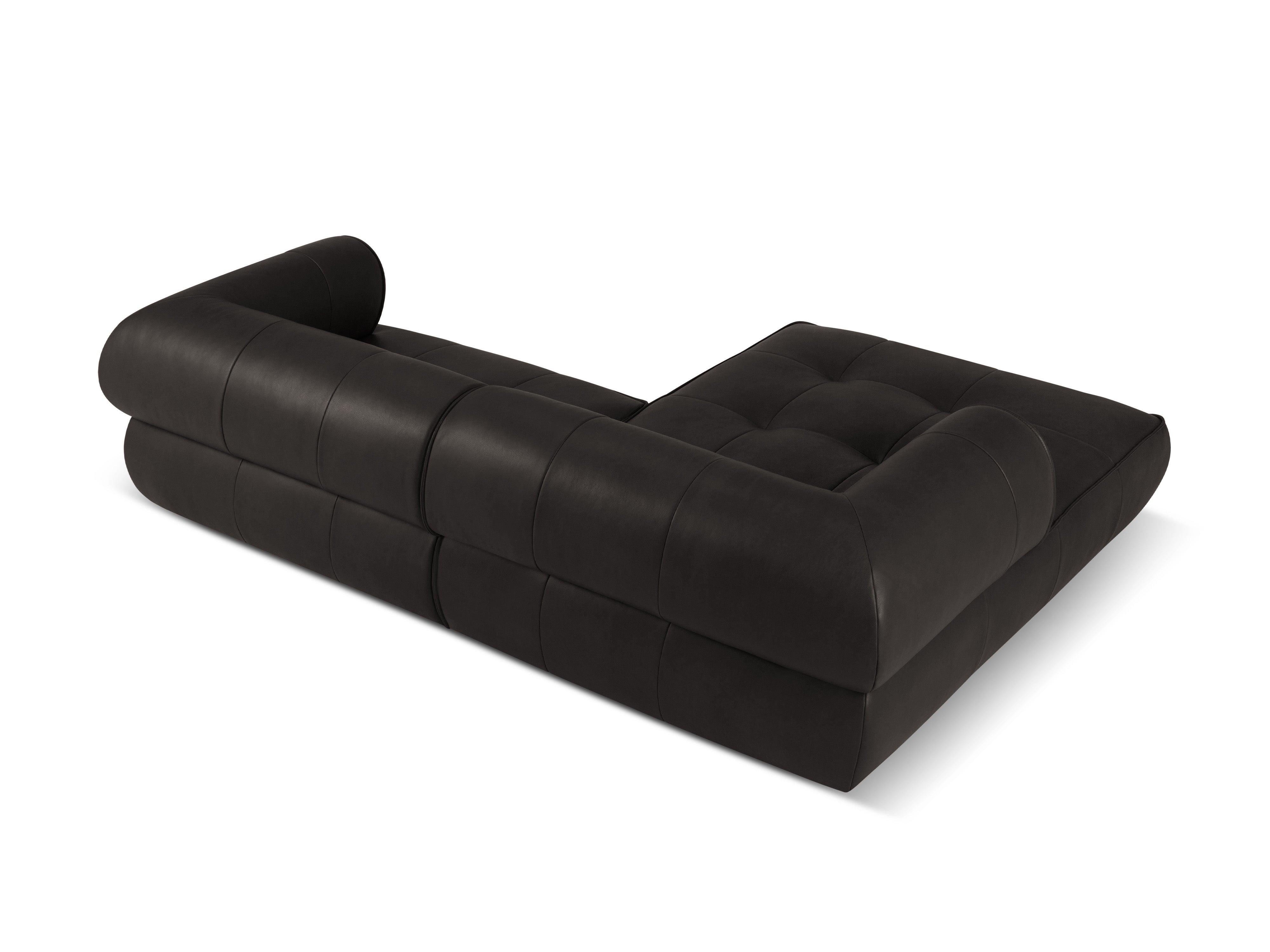 Narożnik skórzany lewostronny LILY czarny Maison Heritage Eye on Design