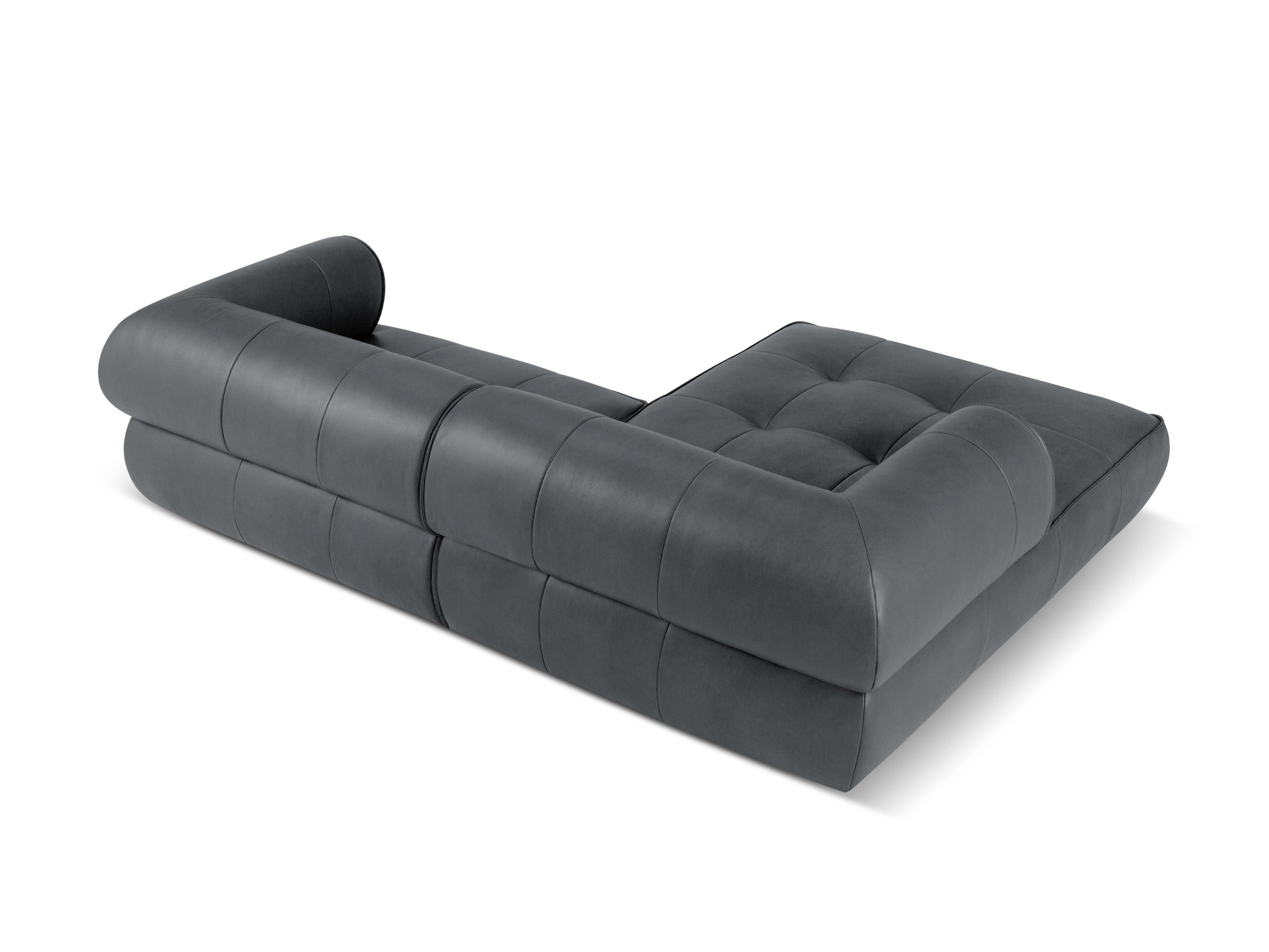 Narożnik skórzany lewostronny LILY grafitowy Maison Heritage Eye on Design