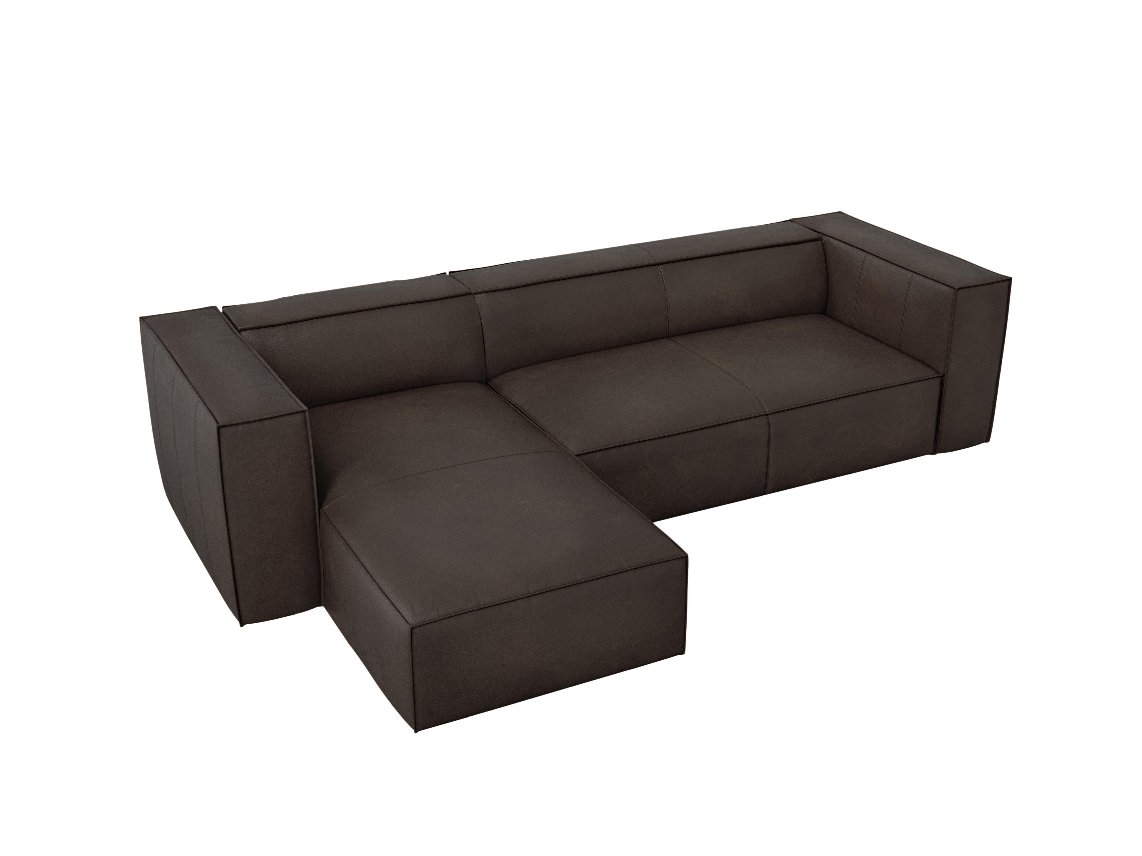 Narożnik skórzany lewostronny MADAME ciemnobrązowy Windsor & Co Eye on Design