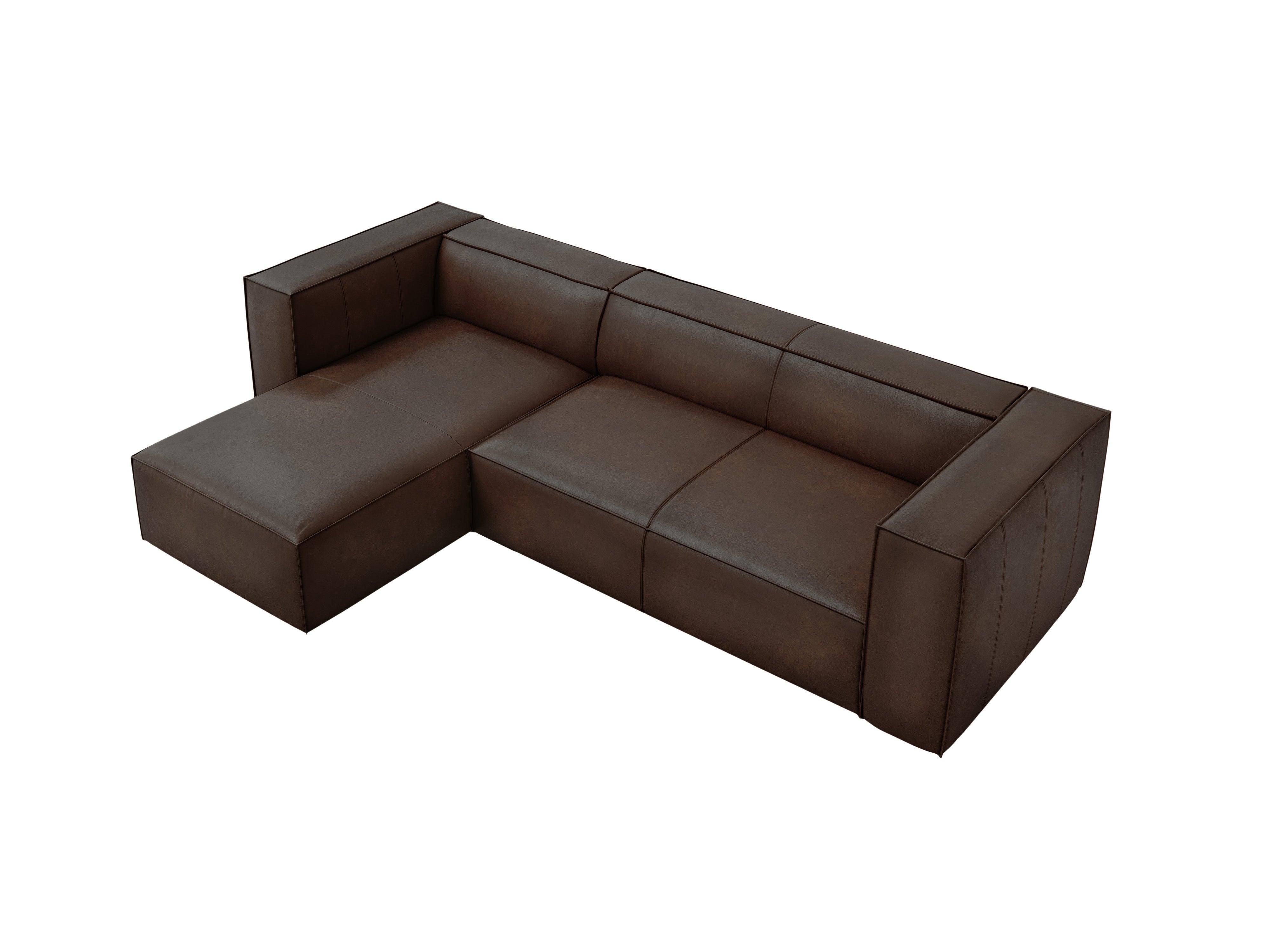 Narożnik skórzany lewostronny MADAME czekoladowy brąz Windsor & Co Eye on Design