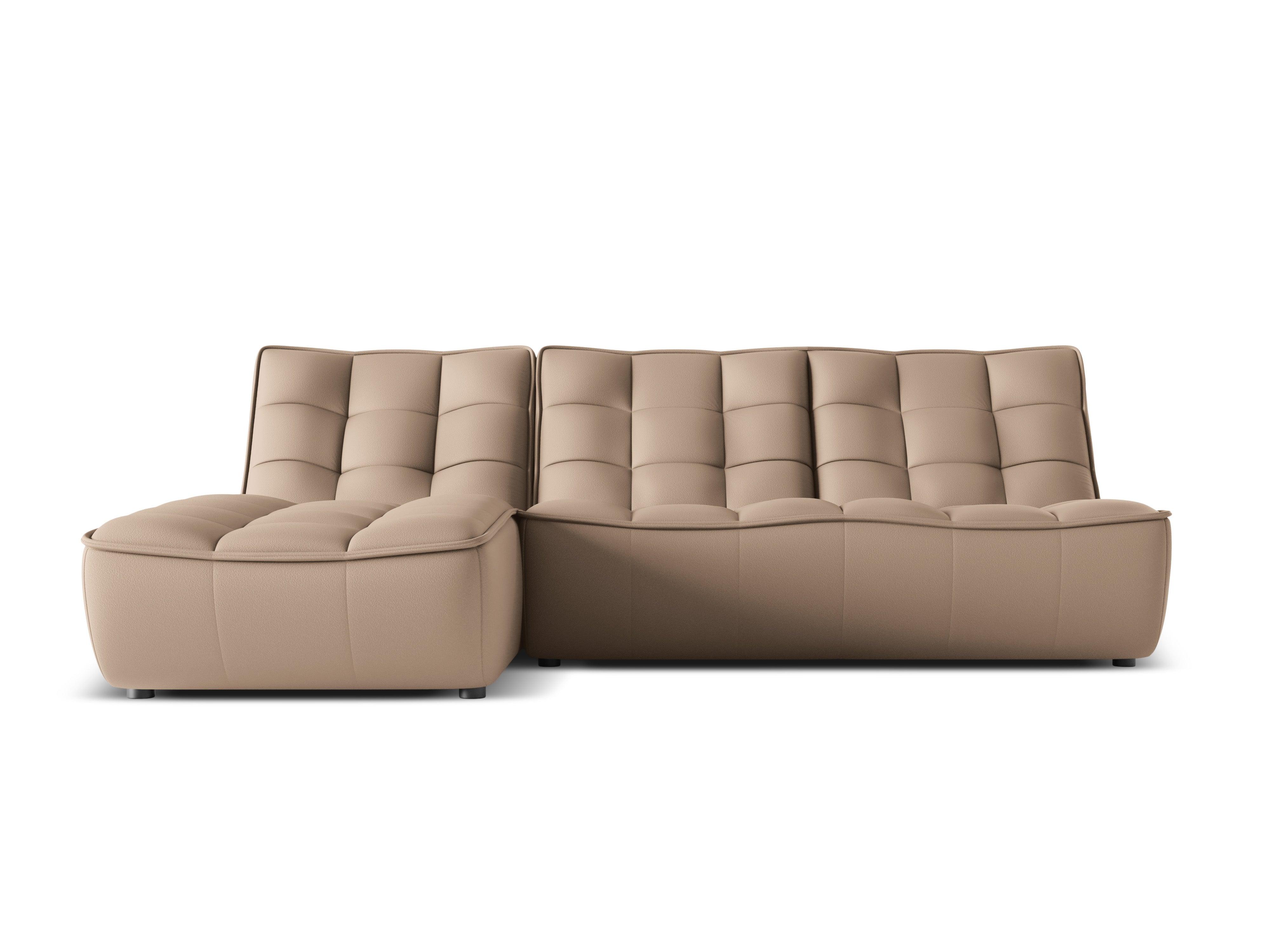 Narożnik skórzany lewostronny MONI cappuccino Maison Heritage Eye on Design