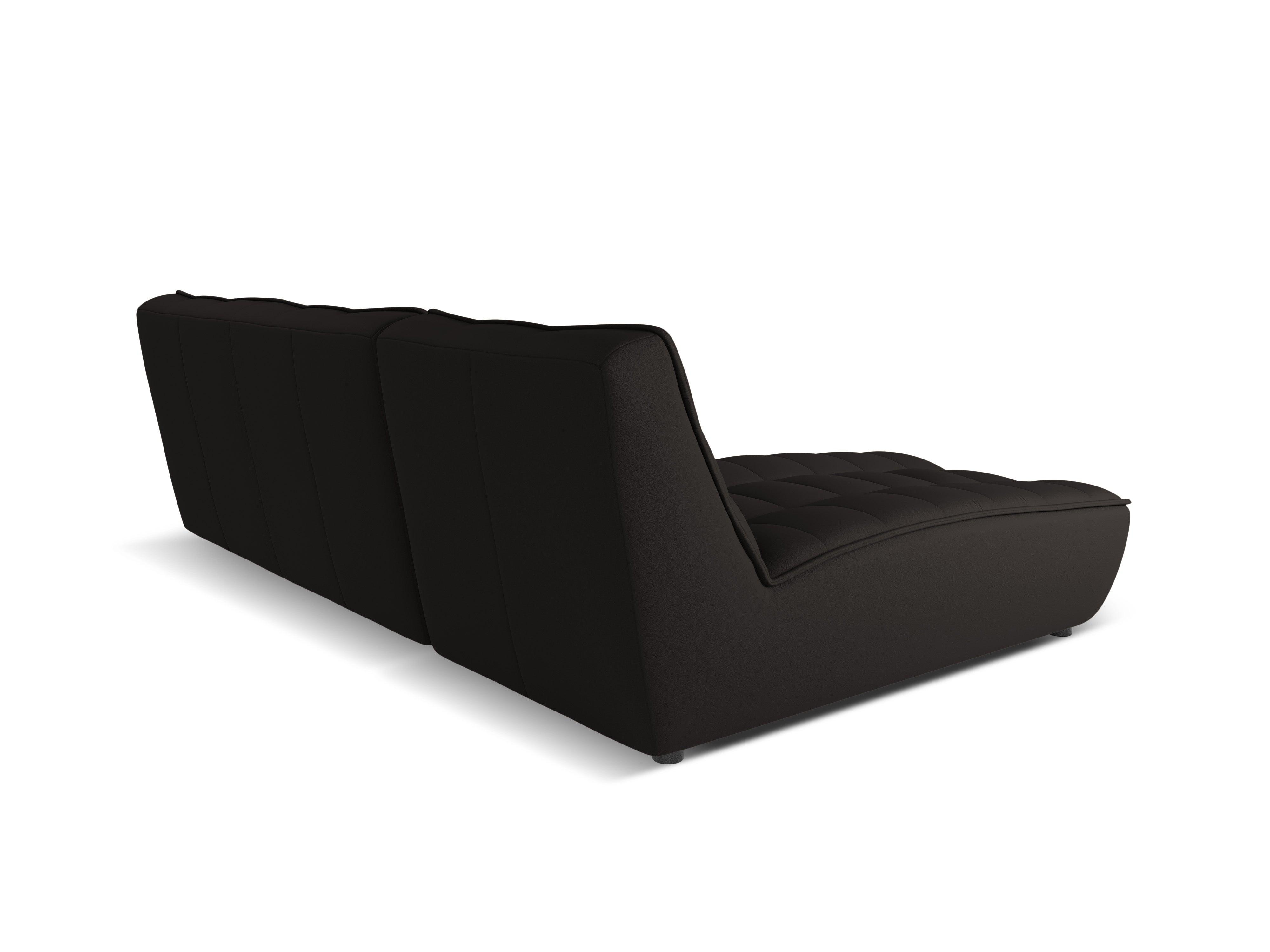 Narożnik skórzany lewostronny MONI czarny Maison Heritage Eye on Design