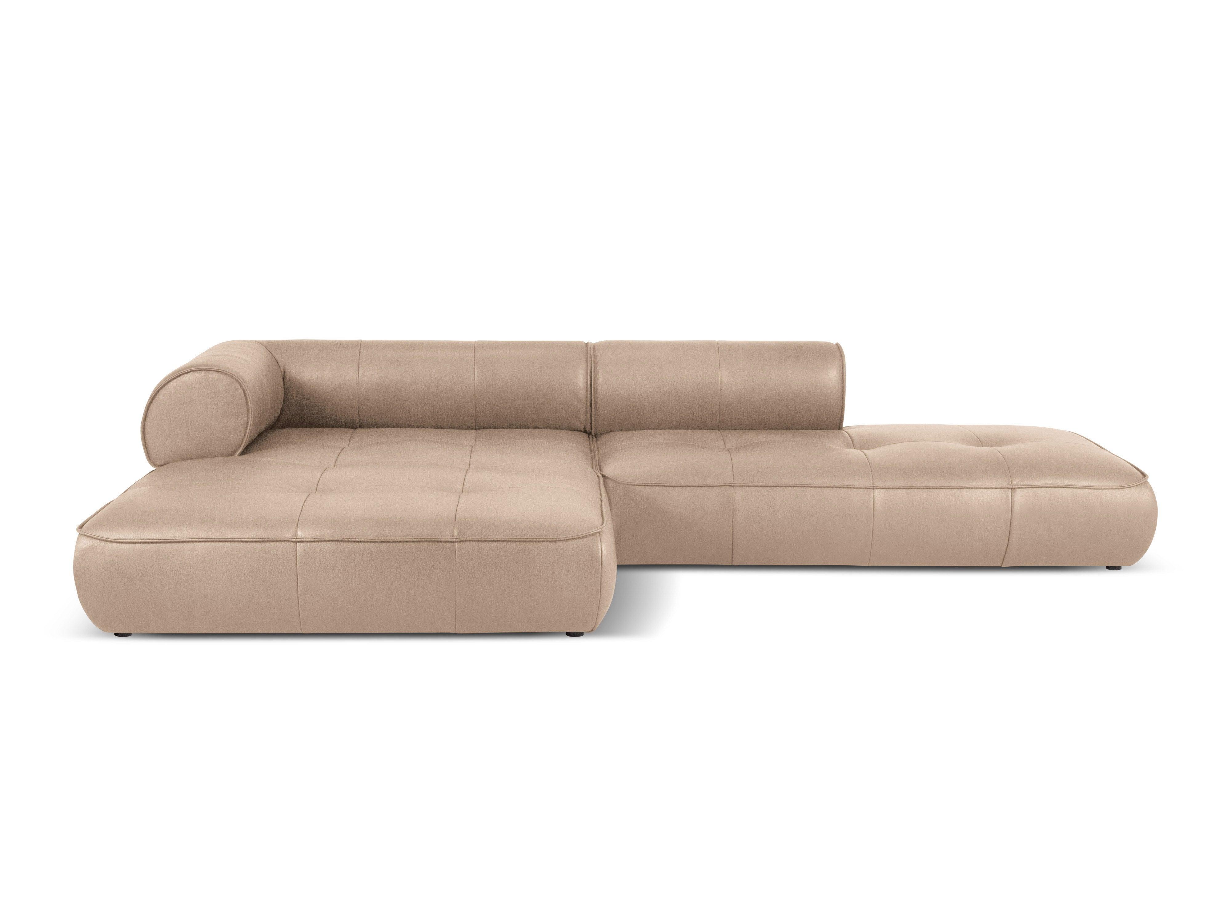 Narożnik skórzany lewostronny otwarty LILY cappuccino Maison Heritage Eye on Design