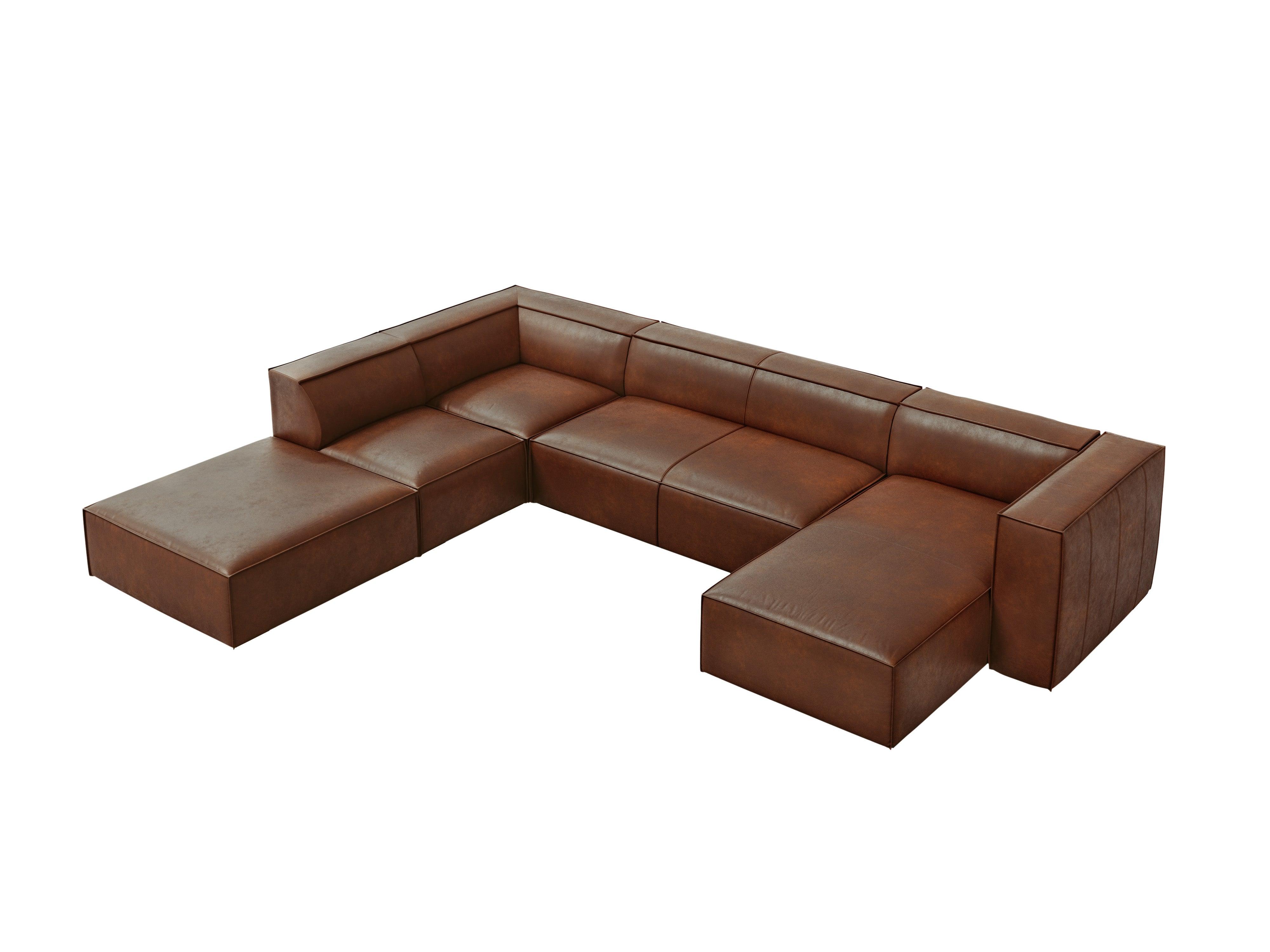 Narożnik skórzany panoramiczny lewostronny MADAME brązowy Windsor & Co Eye on Design