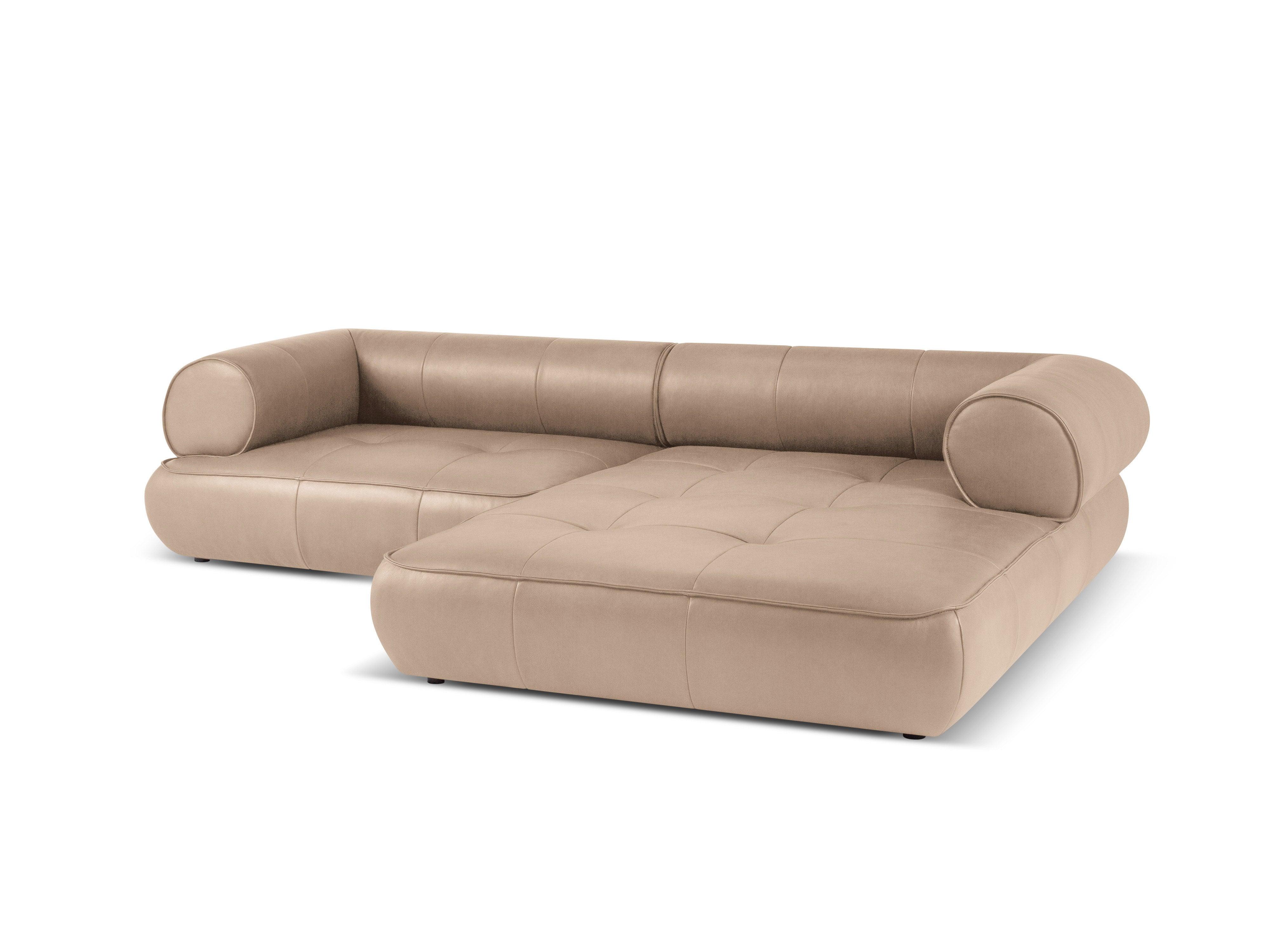 Narożnik skórzany prawostronny LILY cappuccino Maison Heritage Eye on Design