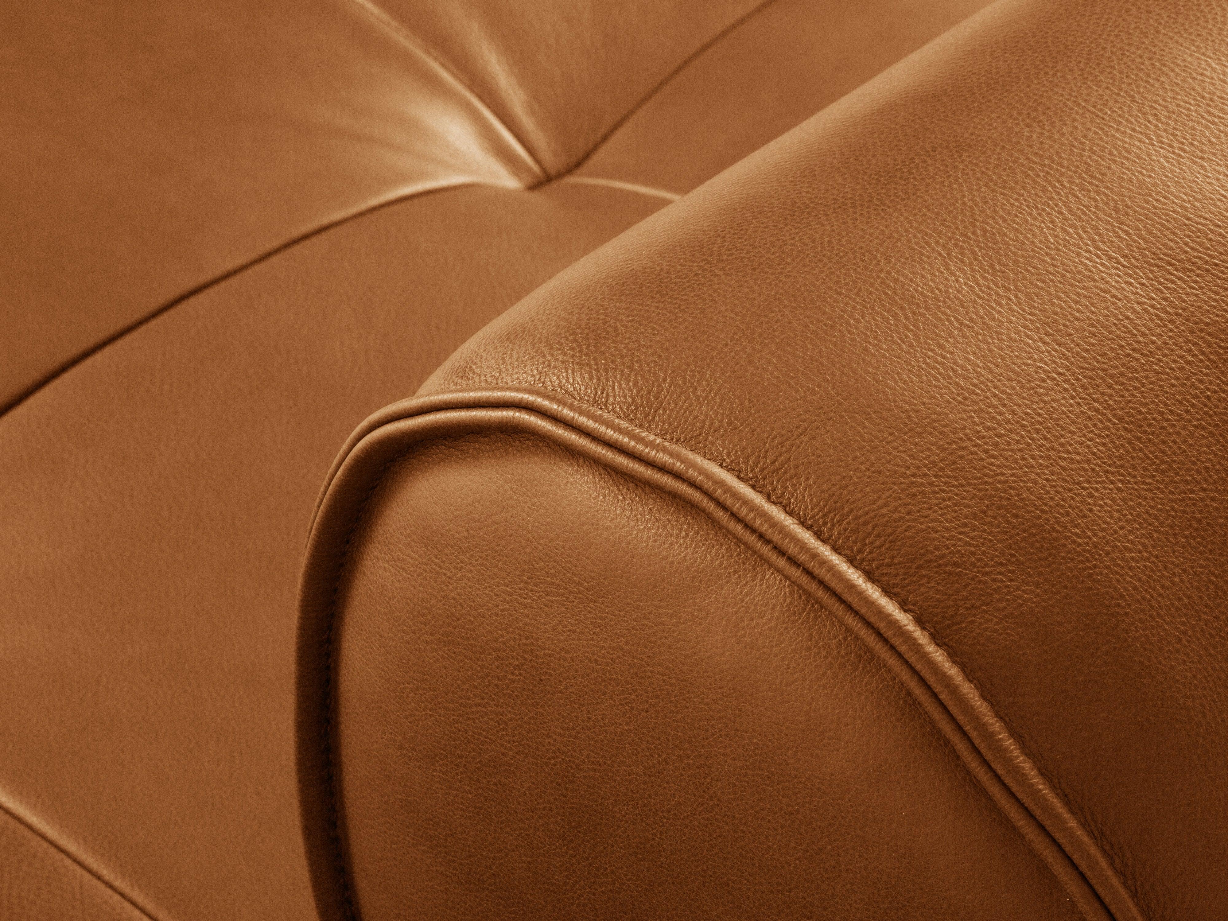 Narożnik skórzany prawostronny LILY koniakowy Maison Heritage Eye on Design