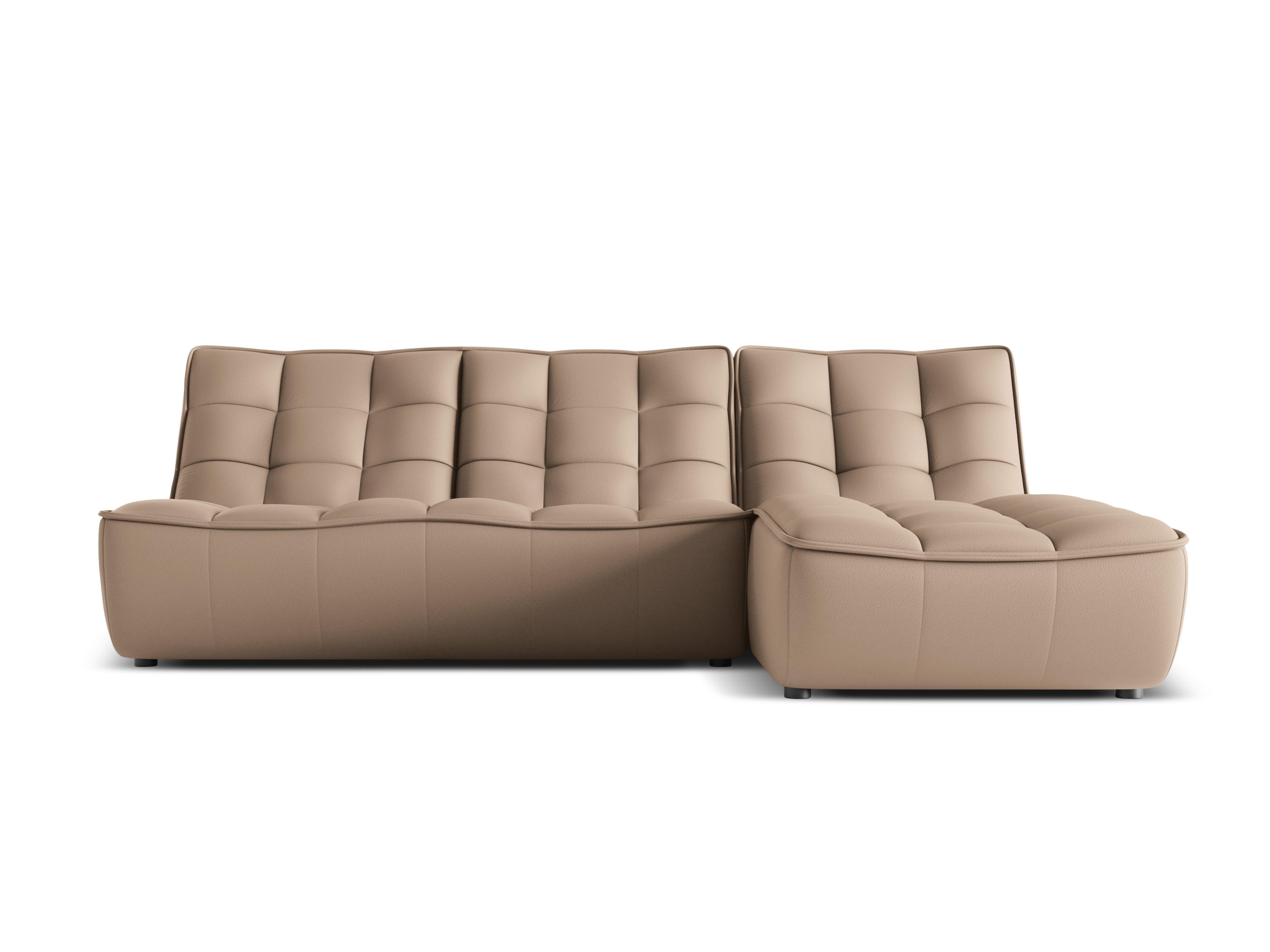 Narożnik skórzany prawostronny MONI cappuccino Maison Heritage Eye on Design