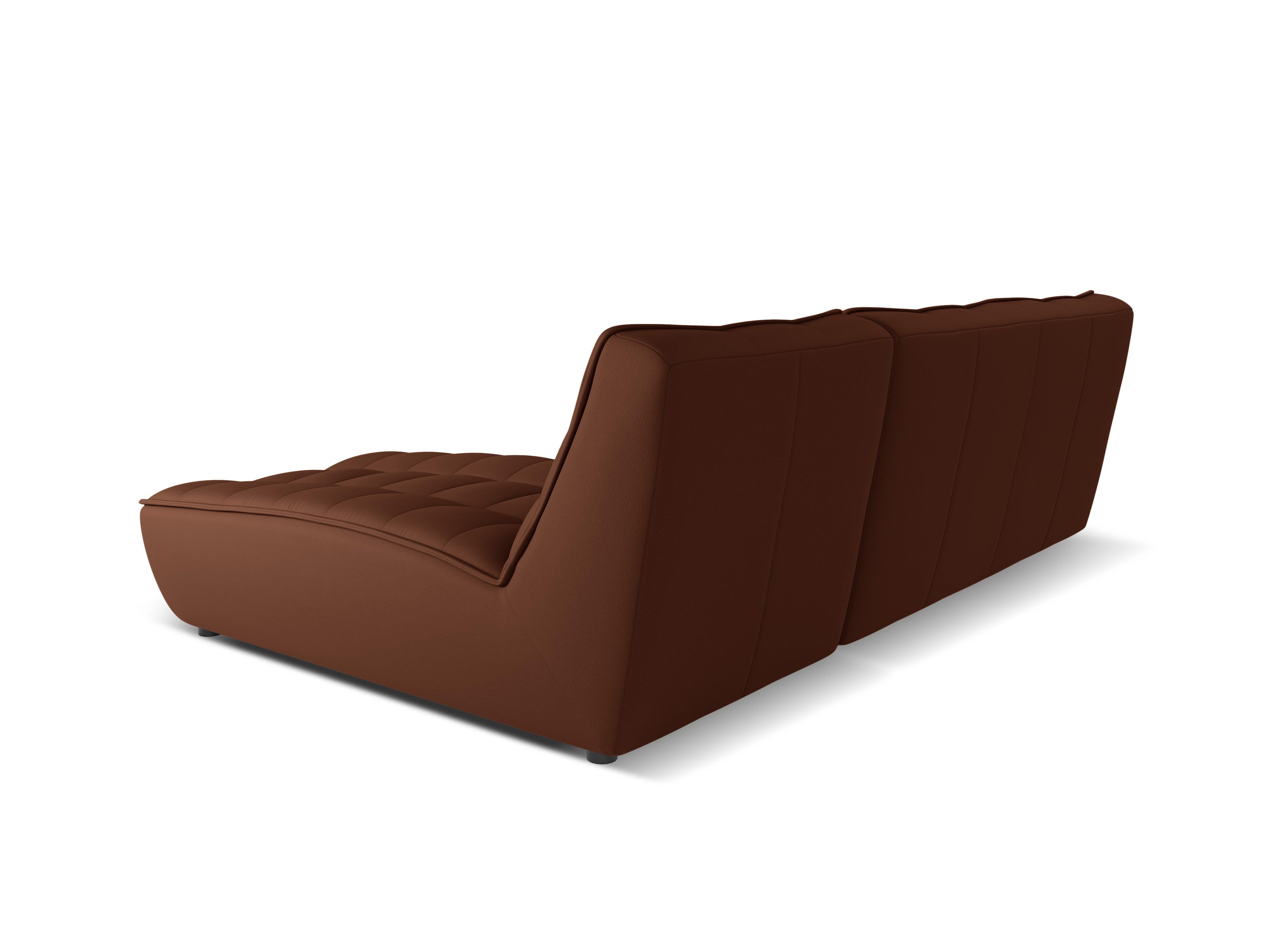 Narożnik skórzany prawostronny MONI czekoladowy Maison Heritage Eye on Design