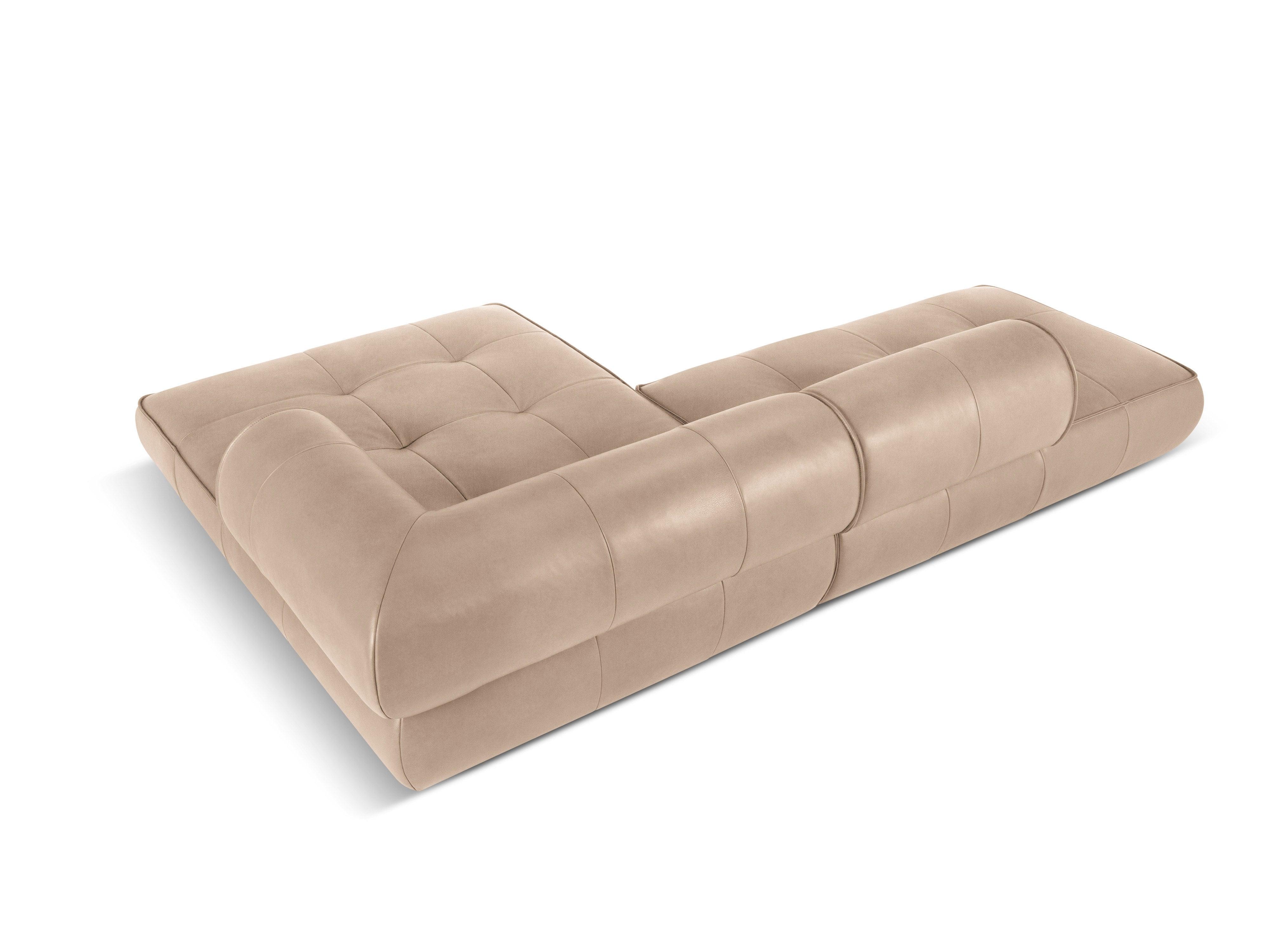 Narożnik skórzany prawostronny otwarty LILY cappuccino Maison Heritage Eye on Design