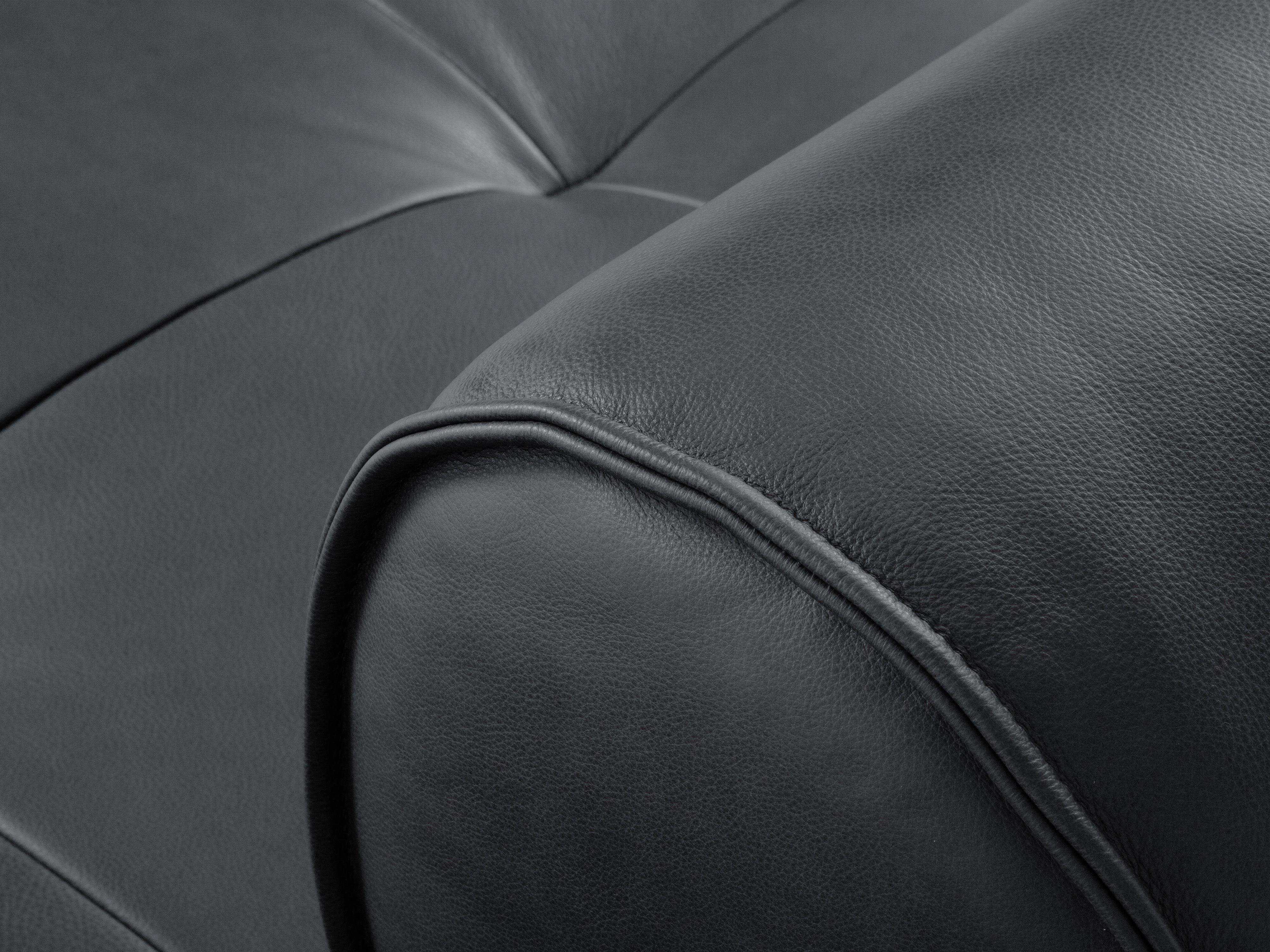 Narożnik skórzany prawostronny otwarty LILY grafitowy Maison Heritage Eye on Design