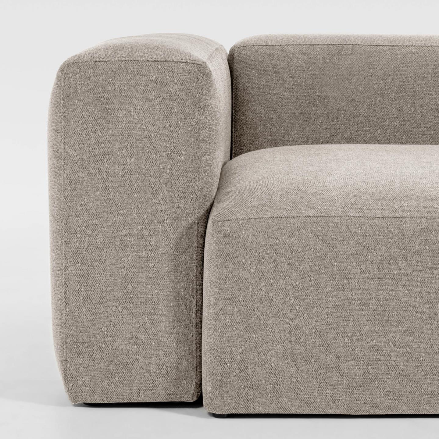 Narożnik symetryczny 4-osobowy BLOK beżowy szenil La Forma Eye on Design