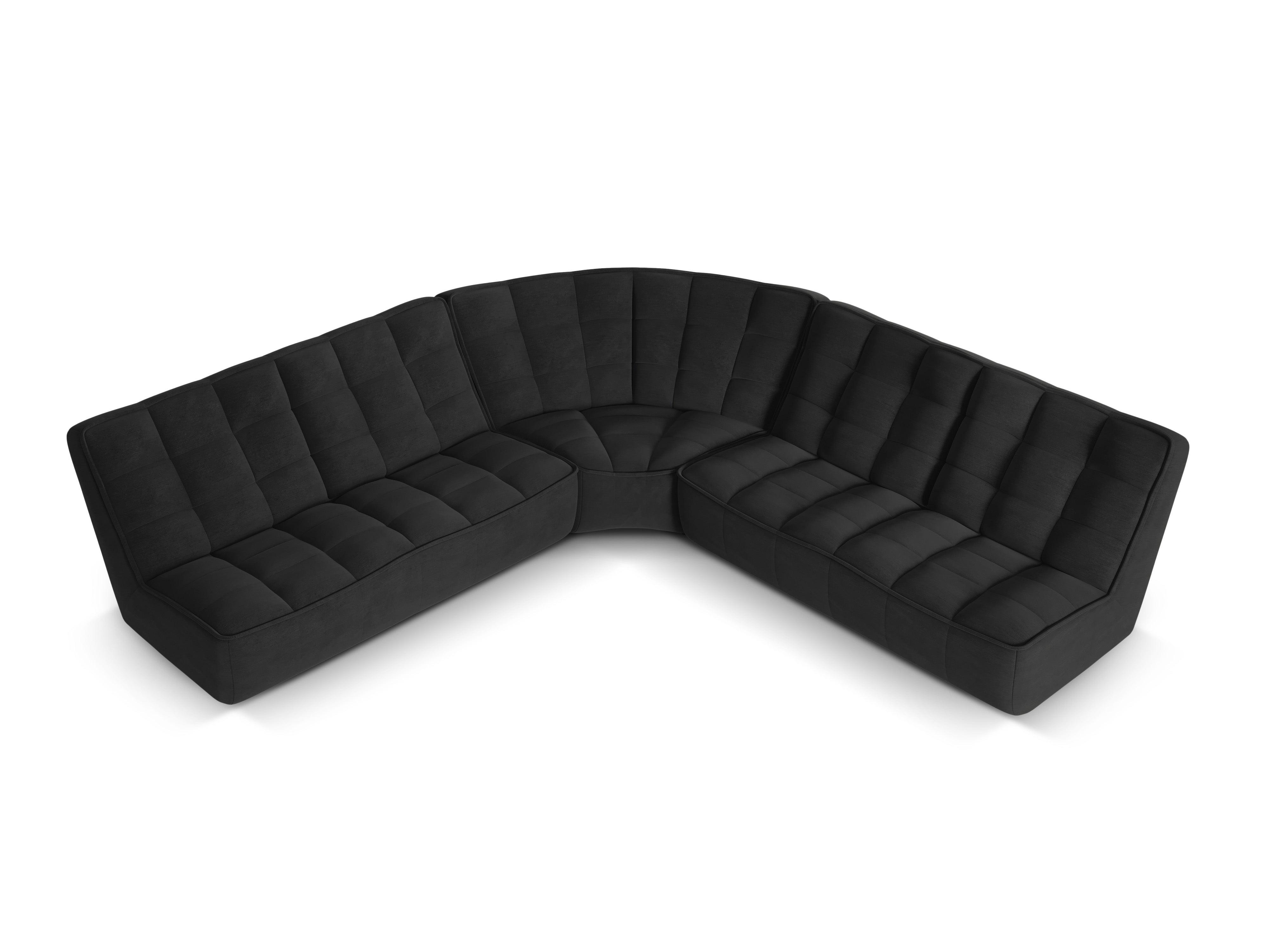 Narożnik symetryczny MONI czarny melanż Maison Heritage Eye on Design