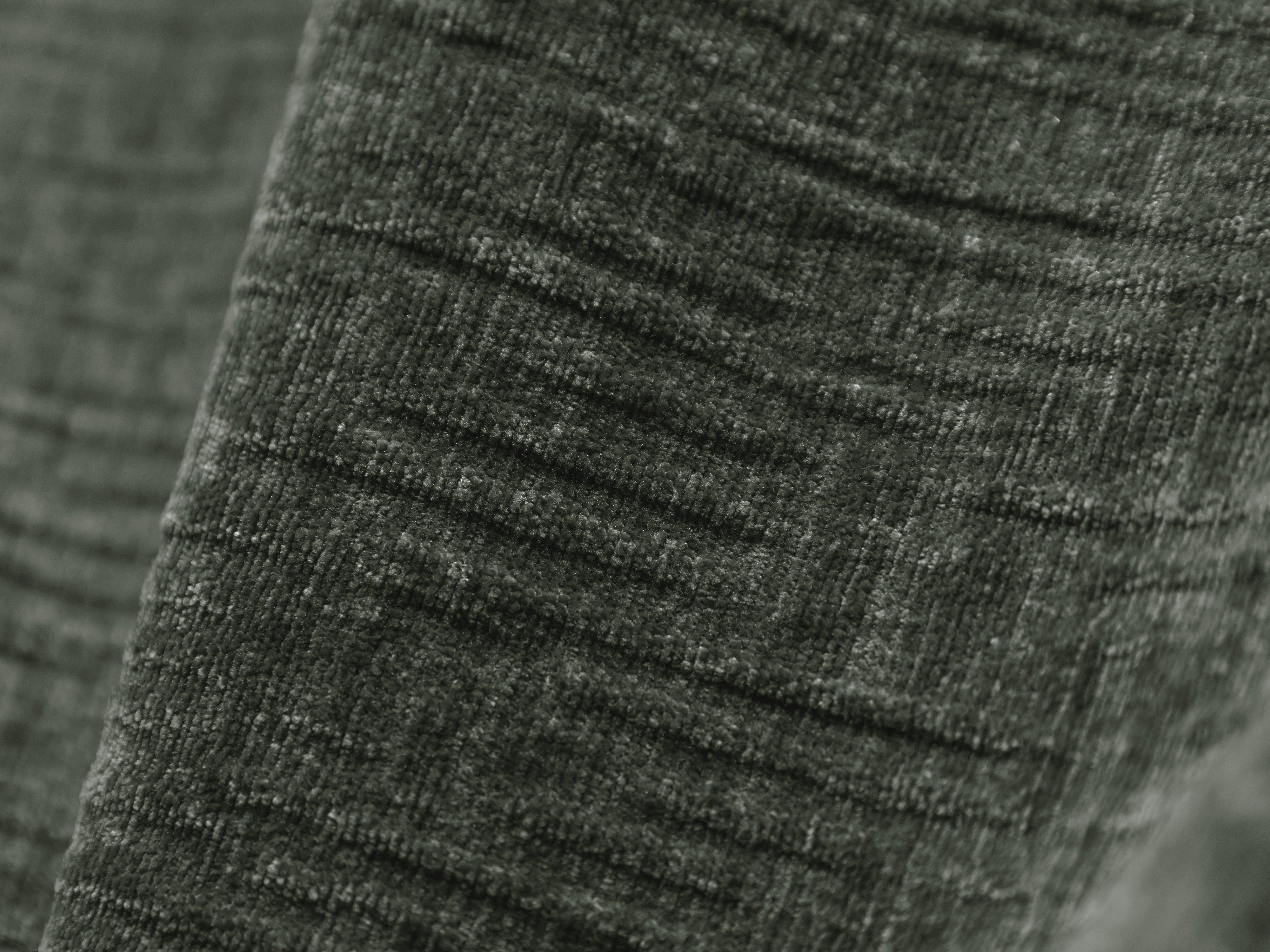 Narożnik symetryczny w tkaninie szenilowej VANDA butelkowa zieleń Mazzini Sofas Eye on Design