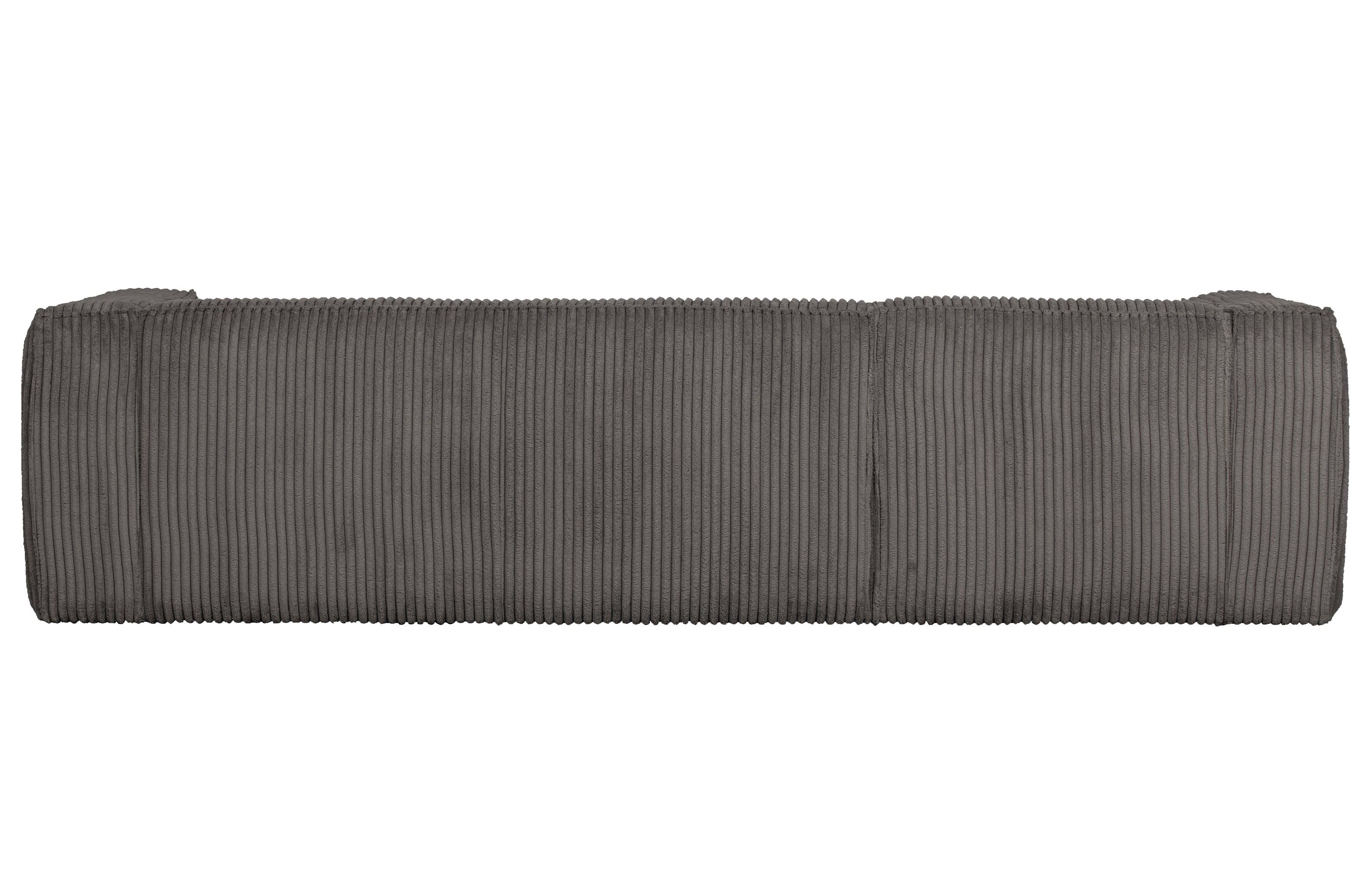 Narożnik sztruksowy lewostronny BEAN RIB ciemnoszary Woood Exclusive Eye on Design