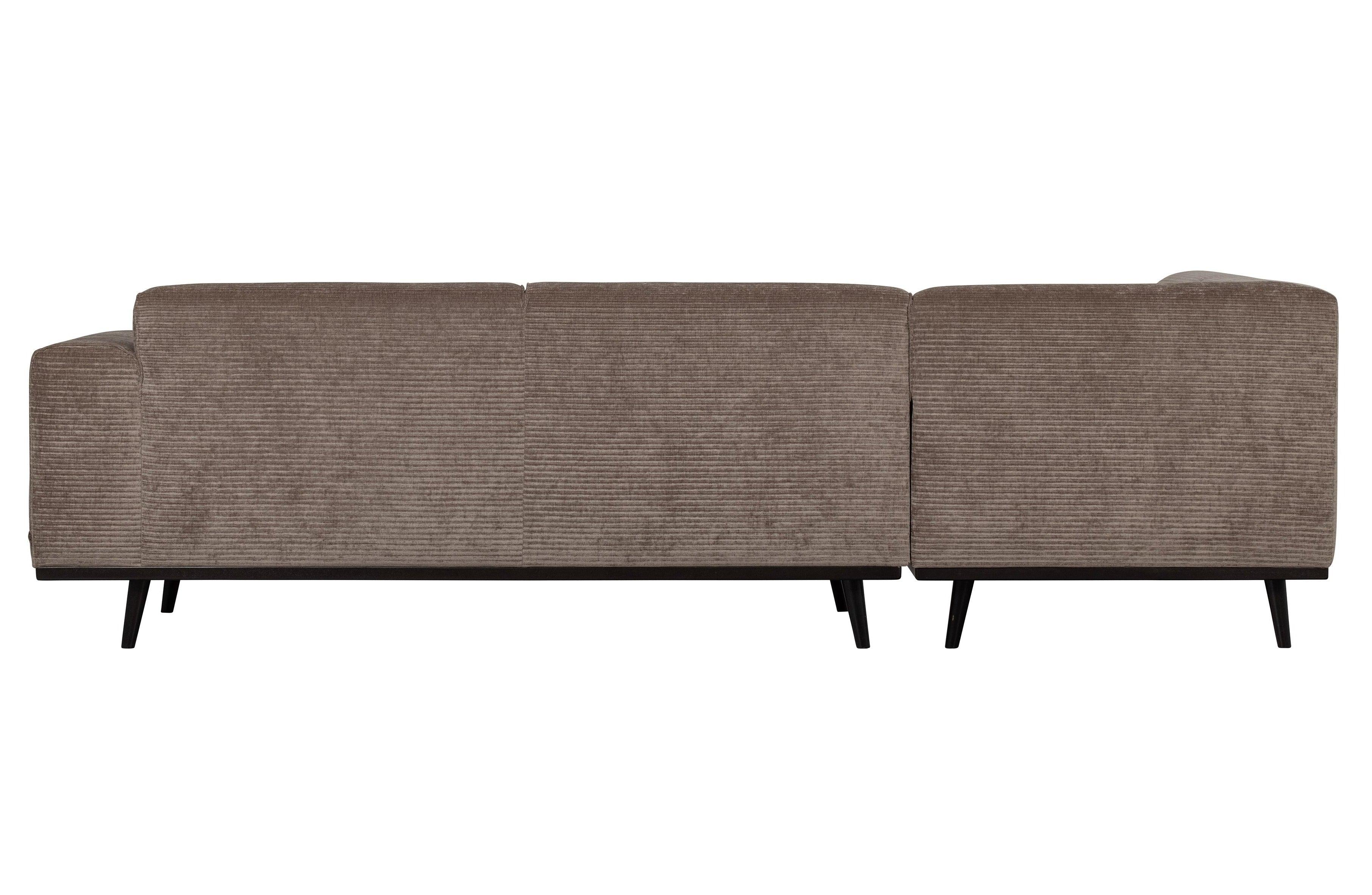 Narożnik sztruksowy lewostronny STATEMENT ciemnobeżowy Be Pure Eye on Design