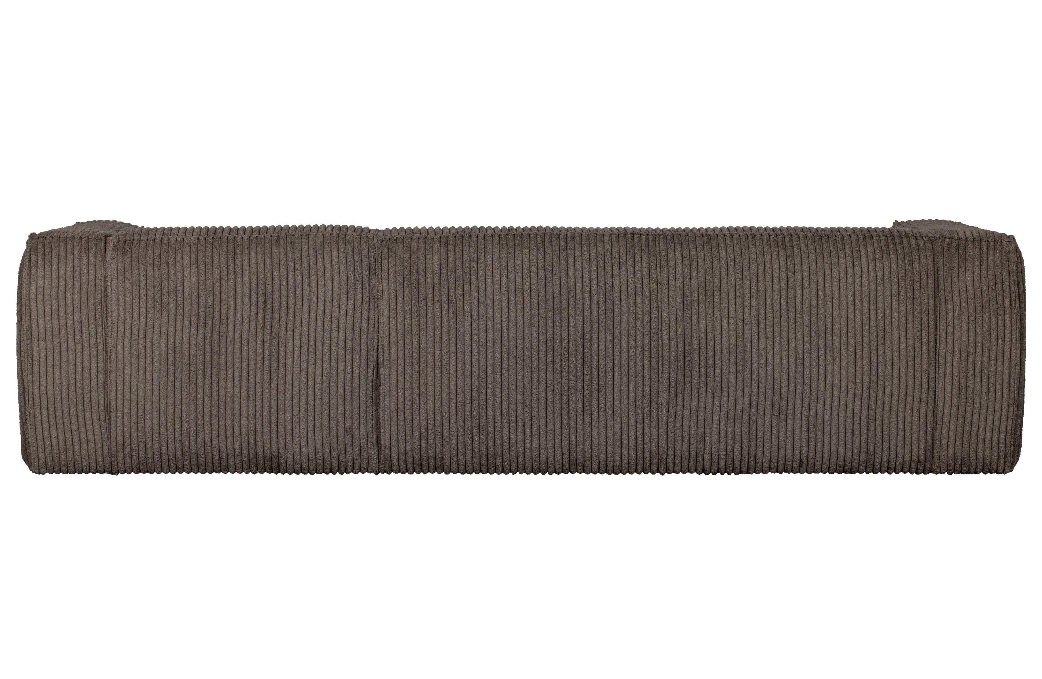 Narożnik sztruksowy prawostronny BEAN RIB brązowy Woood Exclusive Eye on Design