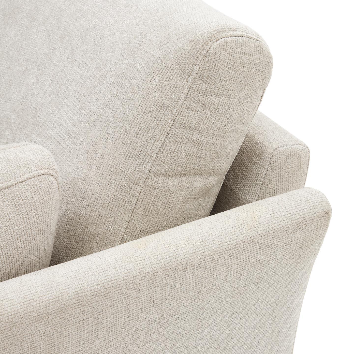 Narożnik uniwersalny GILMA perłowy z czarną podstawą La Forma Eye on Design