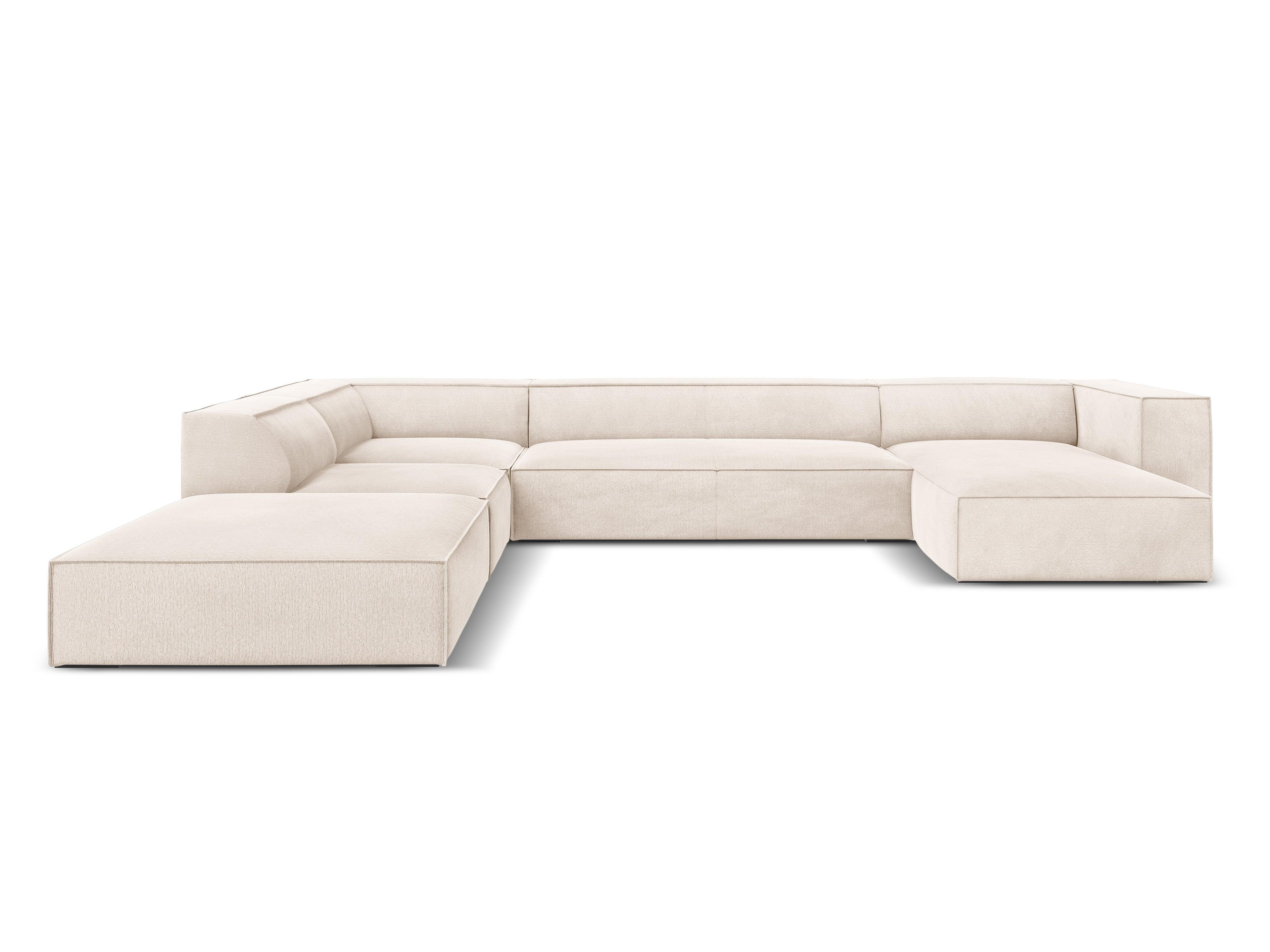 Narożnik w kształcie U lewostronny MADAME jasnobeżowy Windsor & Co Eye on Design