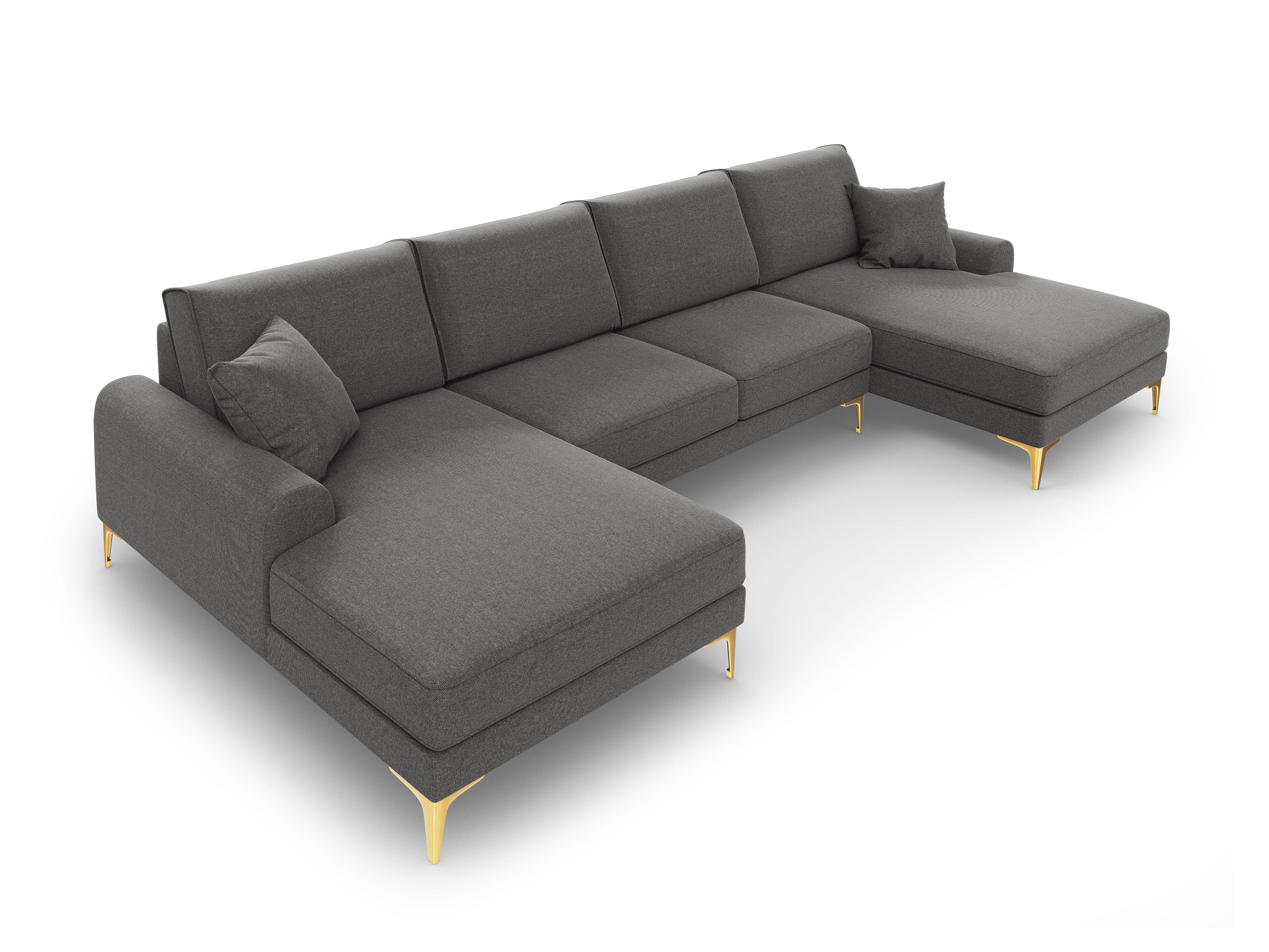 Narożnik w kształcie U MADARA ciemnoszary Mazzini Sofas Eye on Design
