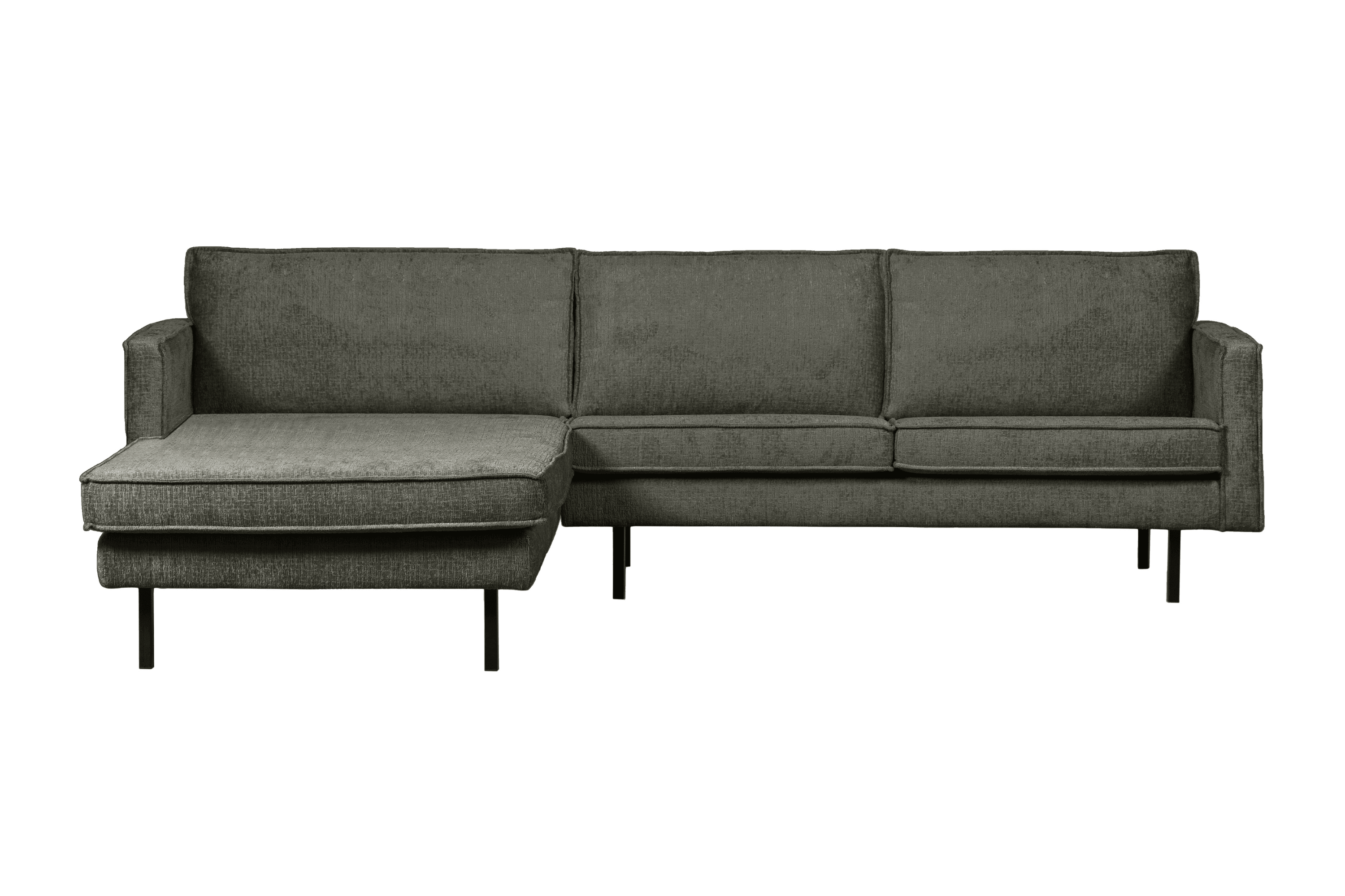 Narożnik welurowy lewostronny RODEO szarozielony Be Pure Eye on Design