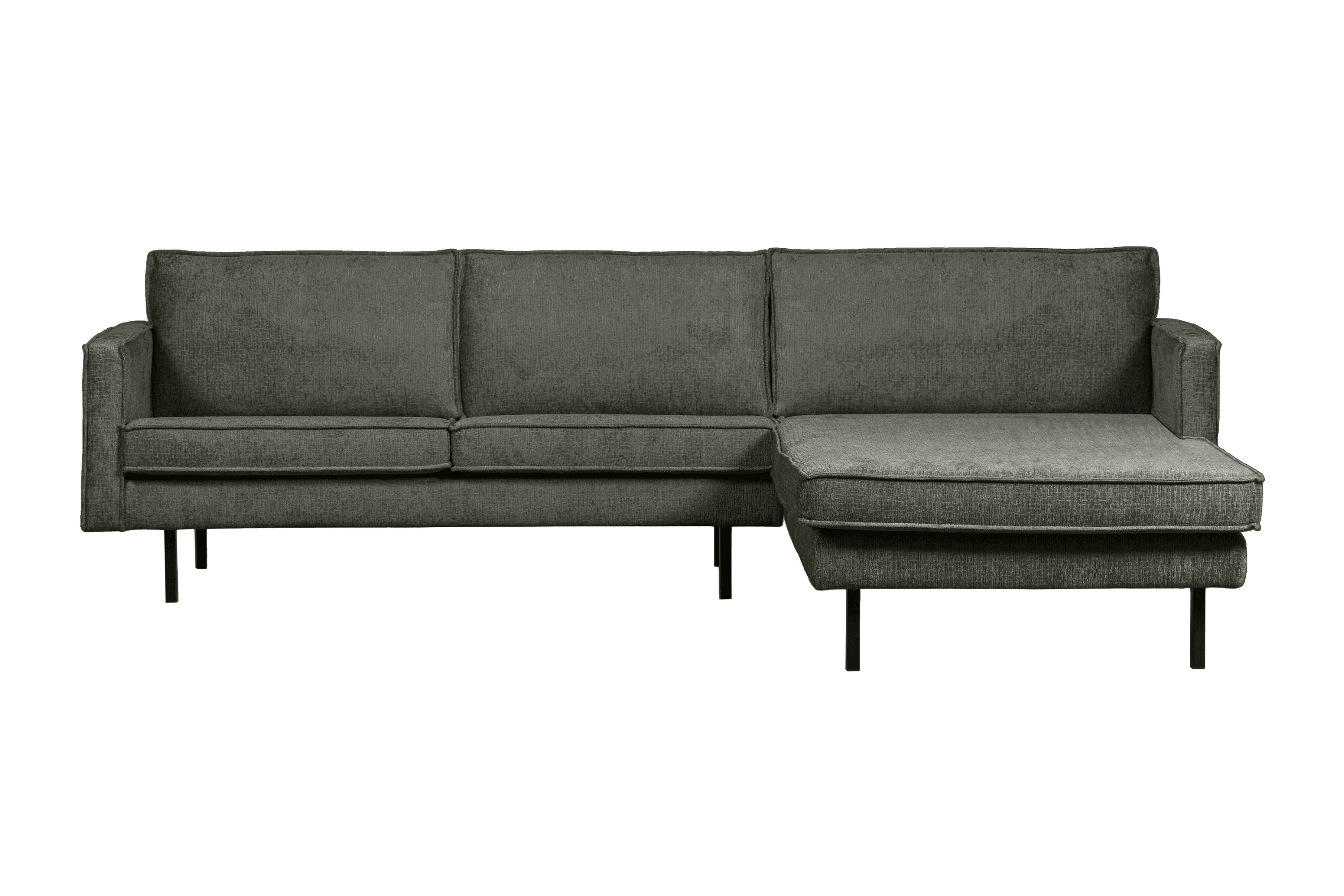 Narożnik welurowy prawostronny RODEO szarozielony Be Pure Eye on Design