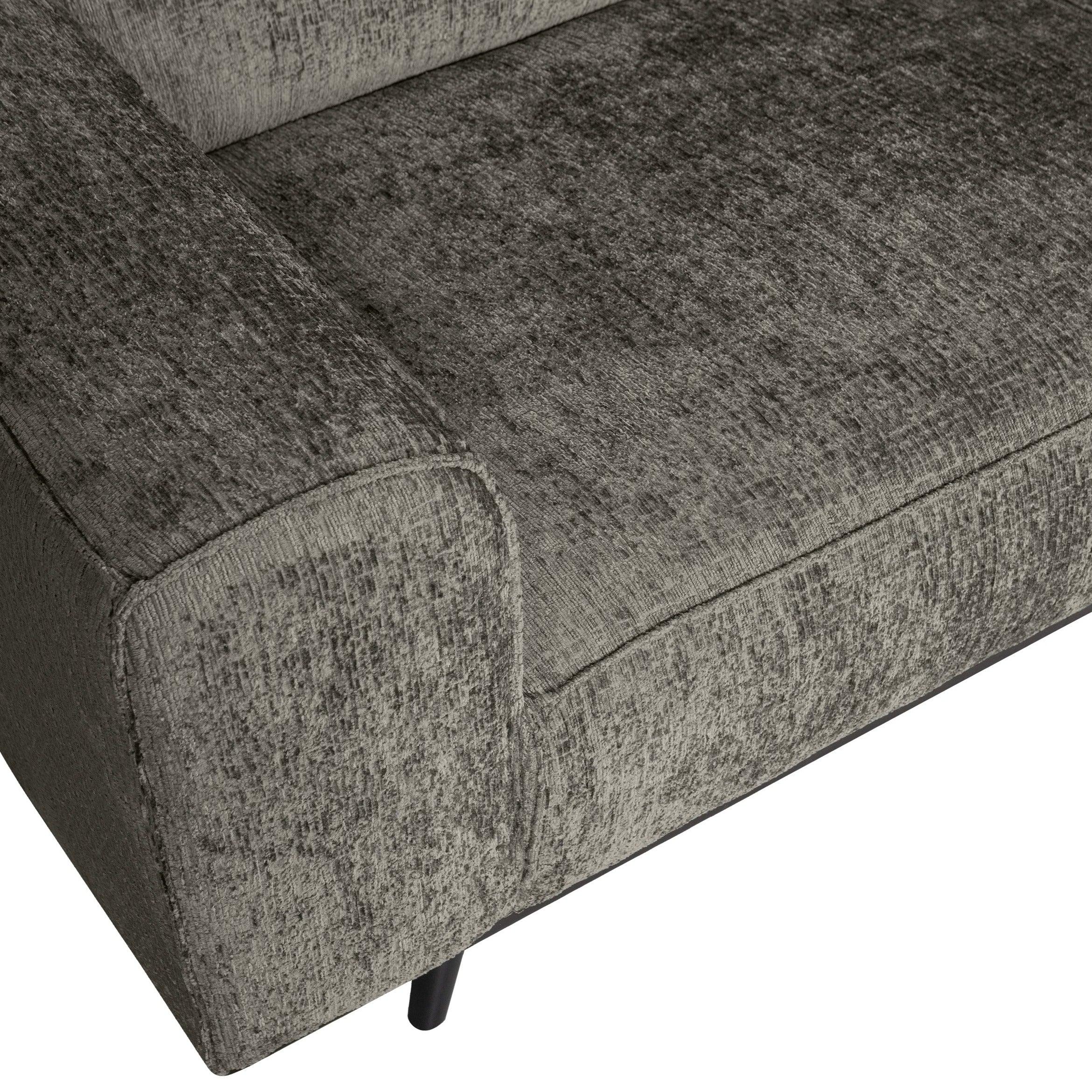 Narożnik welurowy prawostronny STATEMENT STRUCTURE szarozielony Be Pure Eye on Design