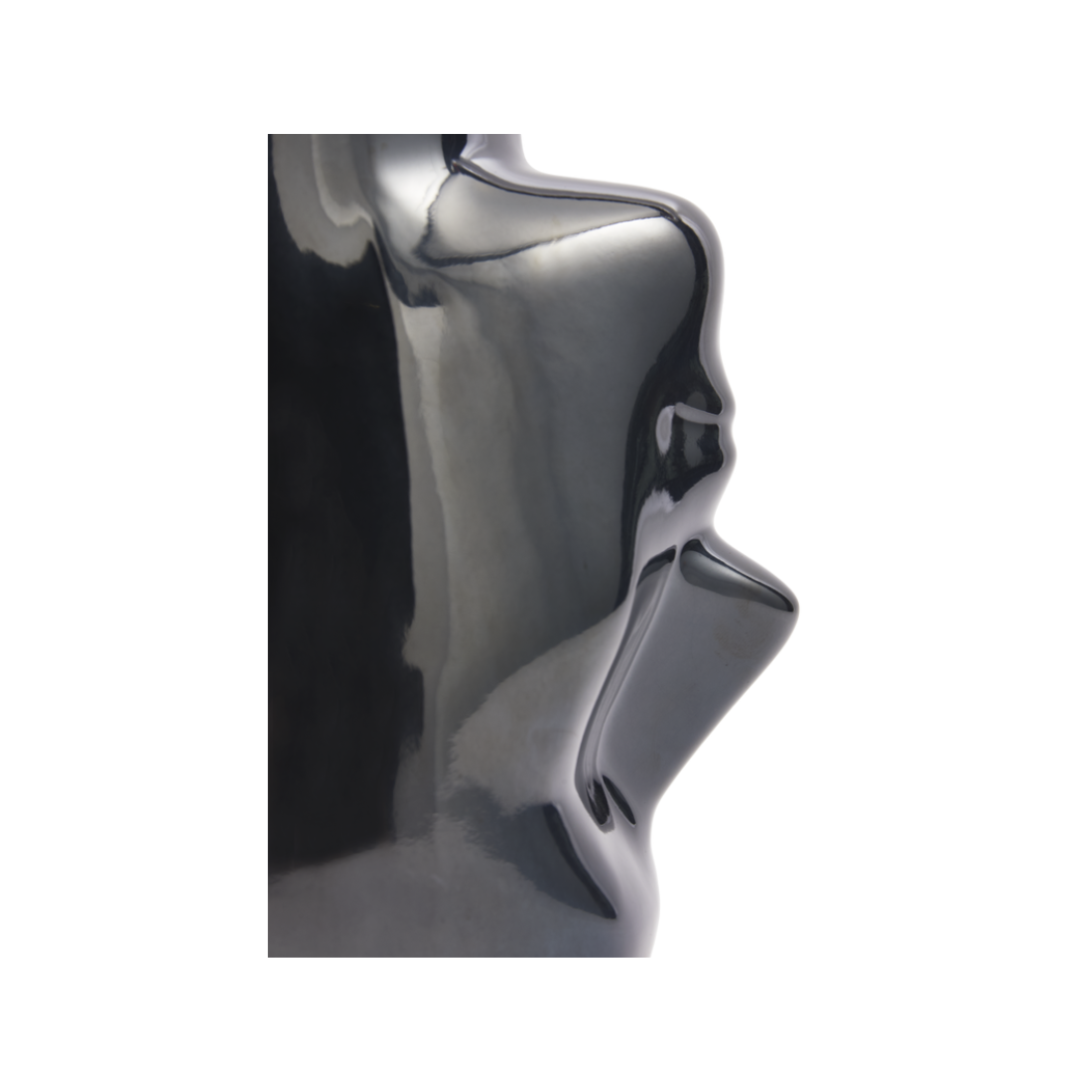 Vaas UPSIDE-DOWN LANGE HALS donkergrijs