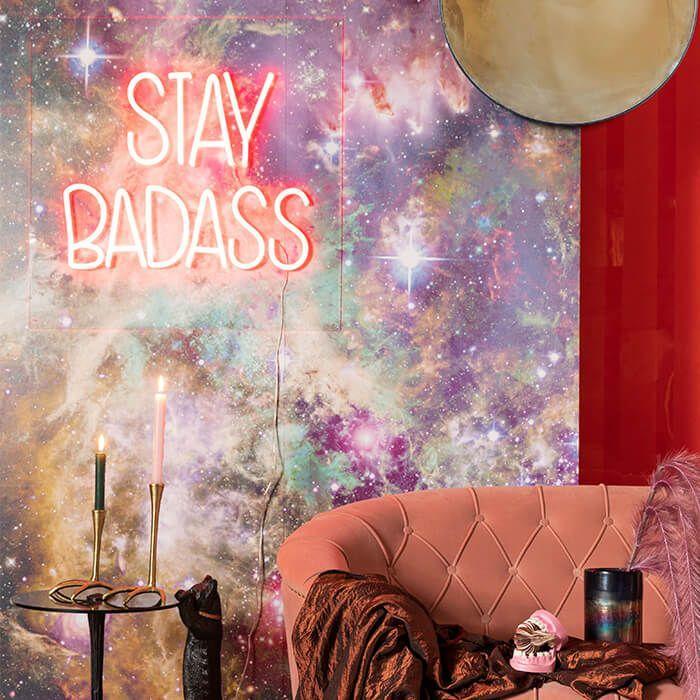 Neon ścienny BADASS czerwony Bold Monkey Eye on Design