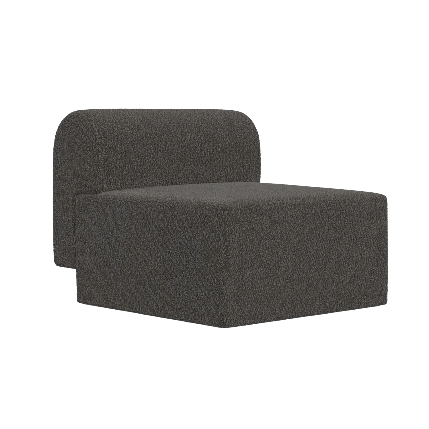 Chair TORI black bouclé