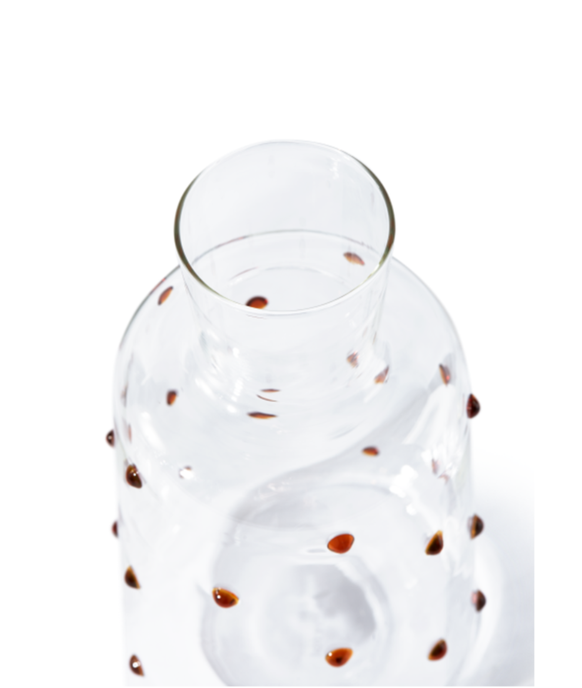 Glaskaraffe NOB FAT braun