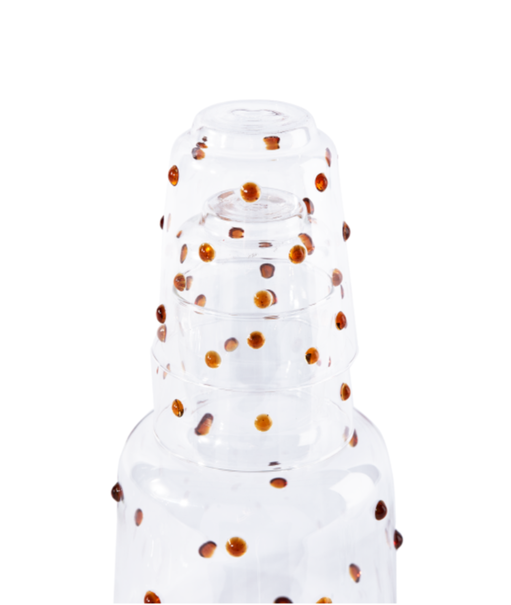 Glaskaraffe NOB FAT braun