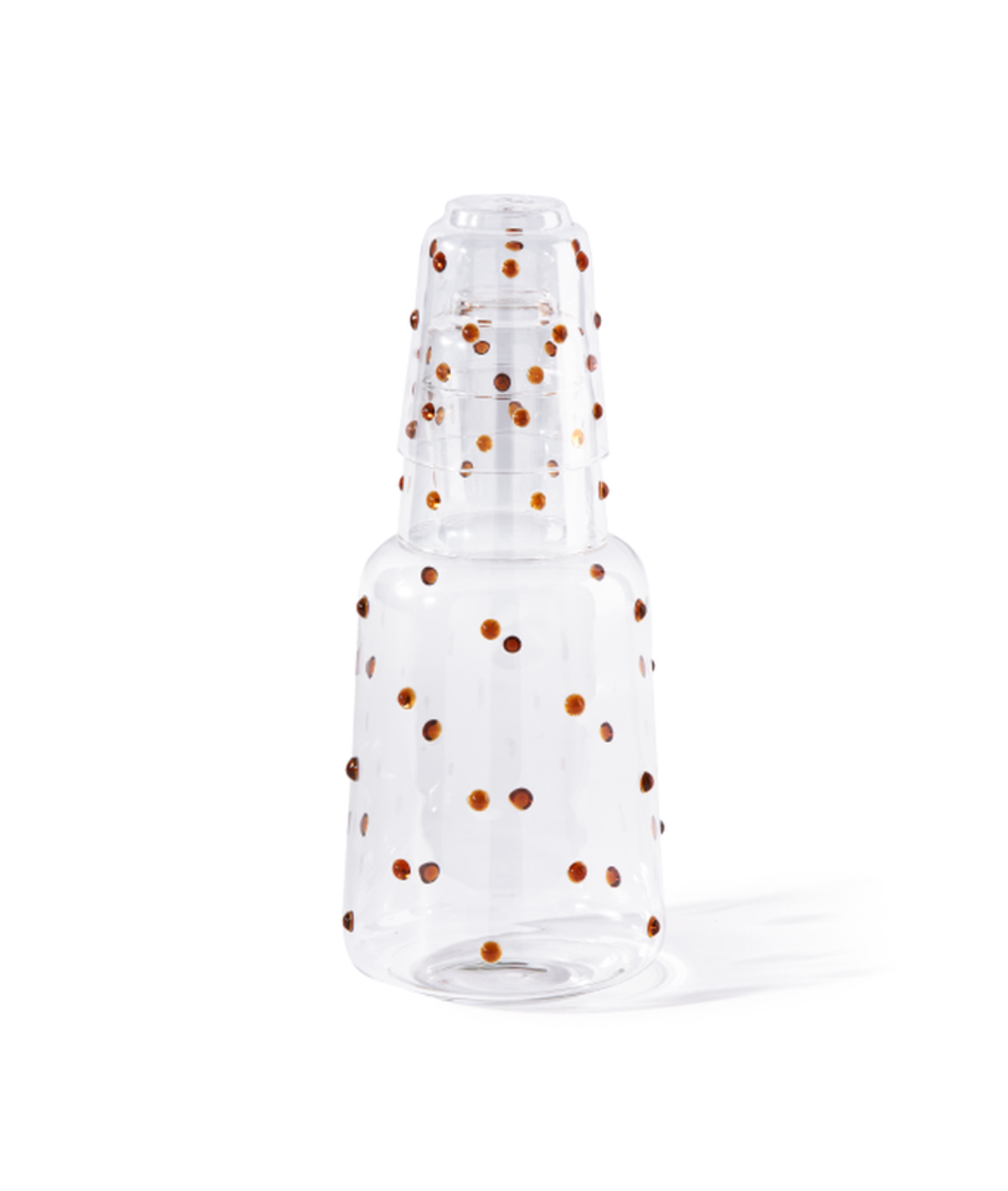 Glaskaraffe NOB FAT braun