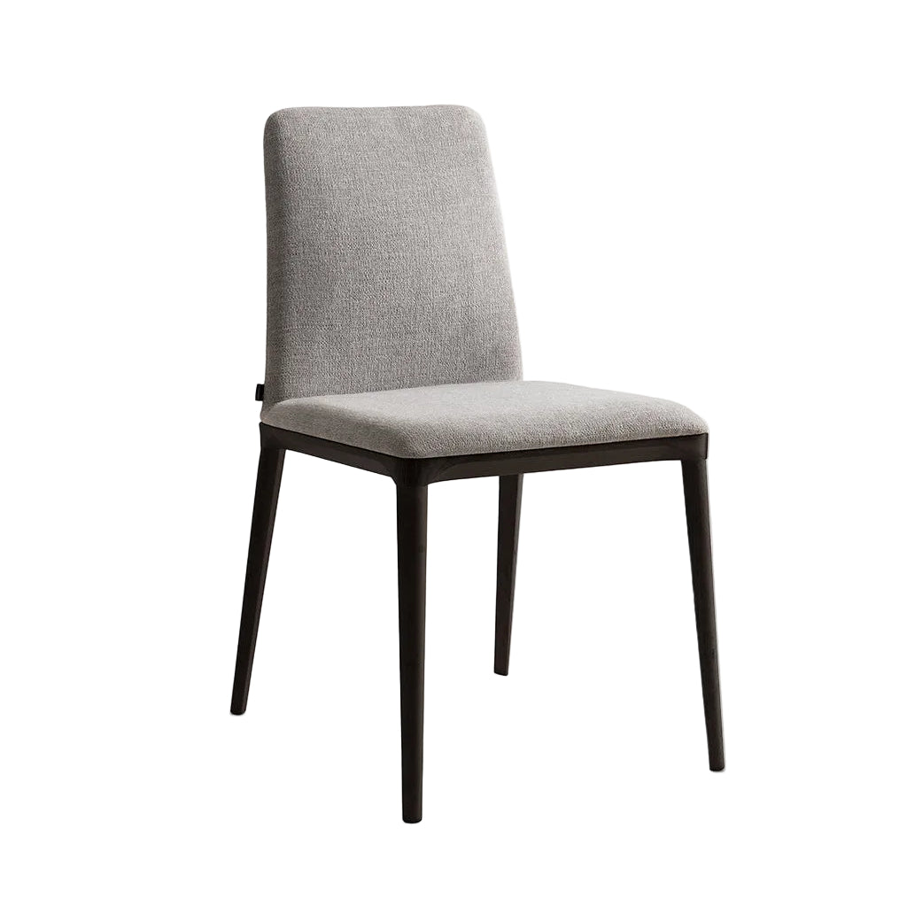 FREYA WOOD upholstered chair with wooden base