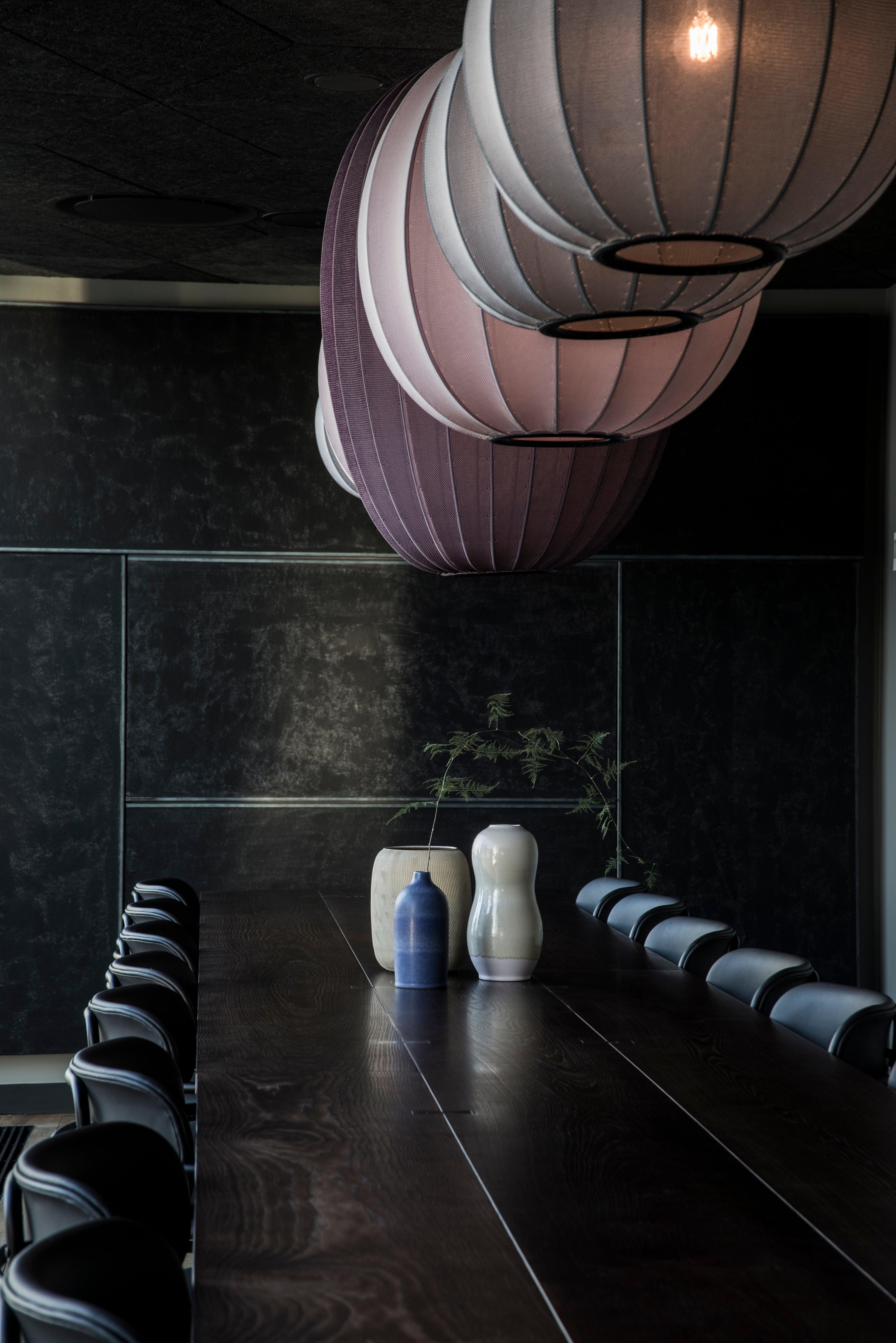 Hanglamp KNIT-WIT ROND zandkleurig