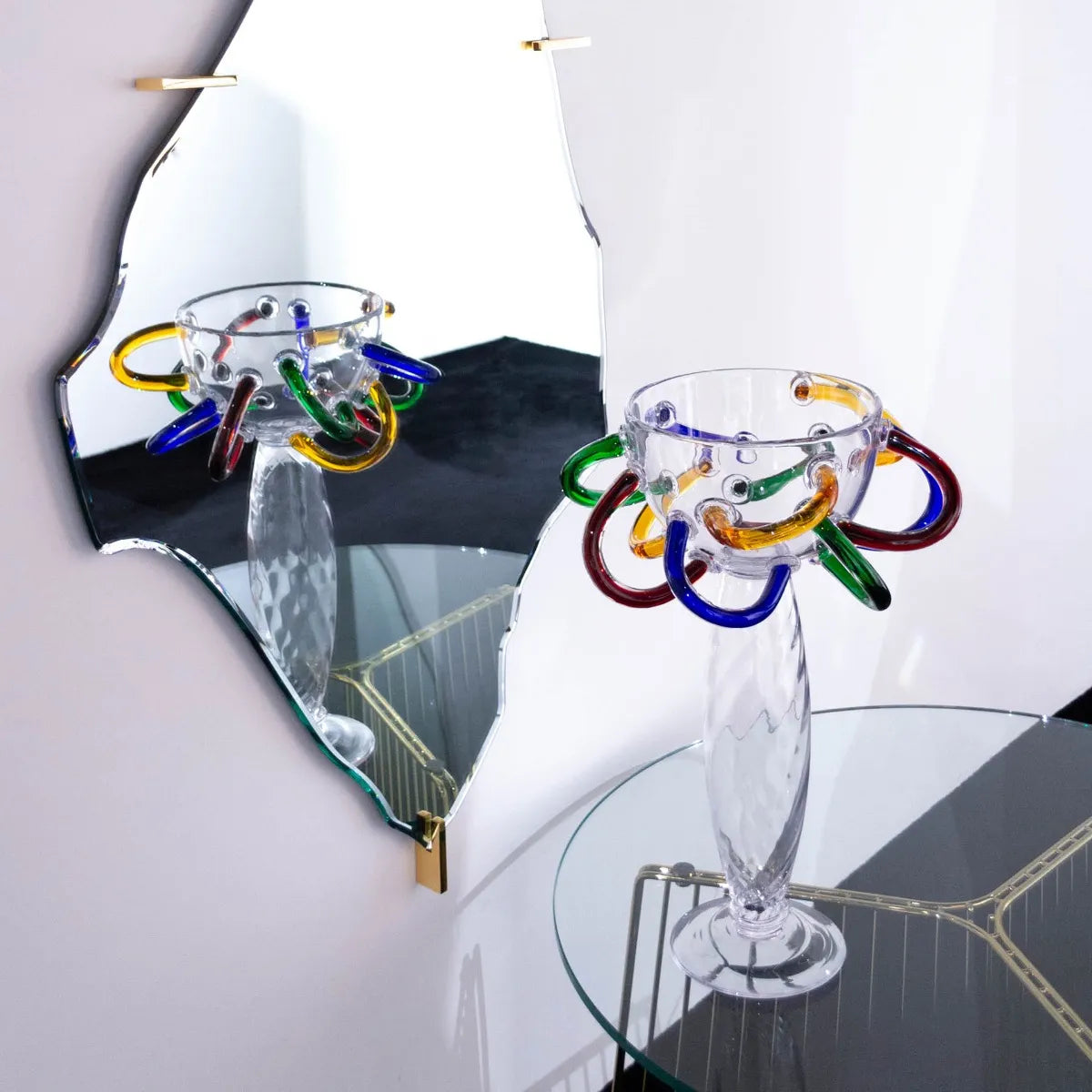 Misa OLGA gekleurd mondgeblazen glas